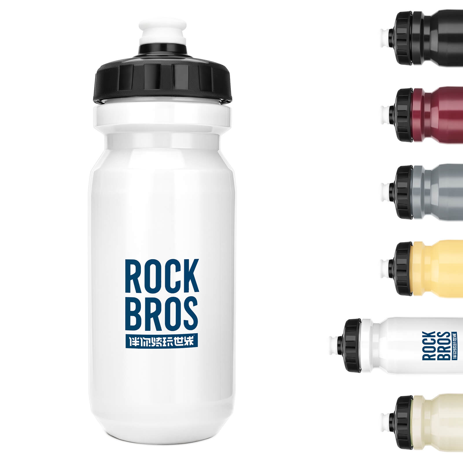ROCKBROS Fahrrad Wasserflasche 600ml Trinkflasche BPA - Frei Auslaufsichere Flasche - Fahrradflasche ROCKBROS - EU - NooMii