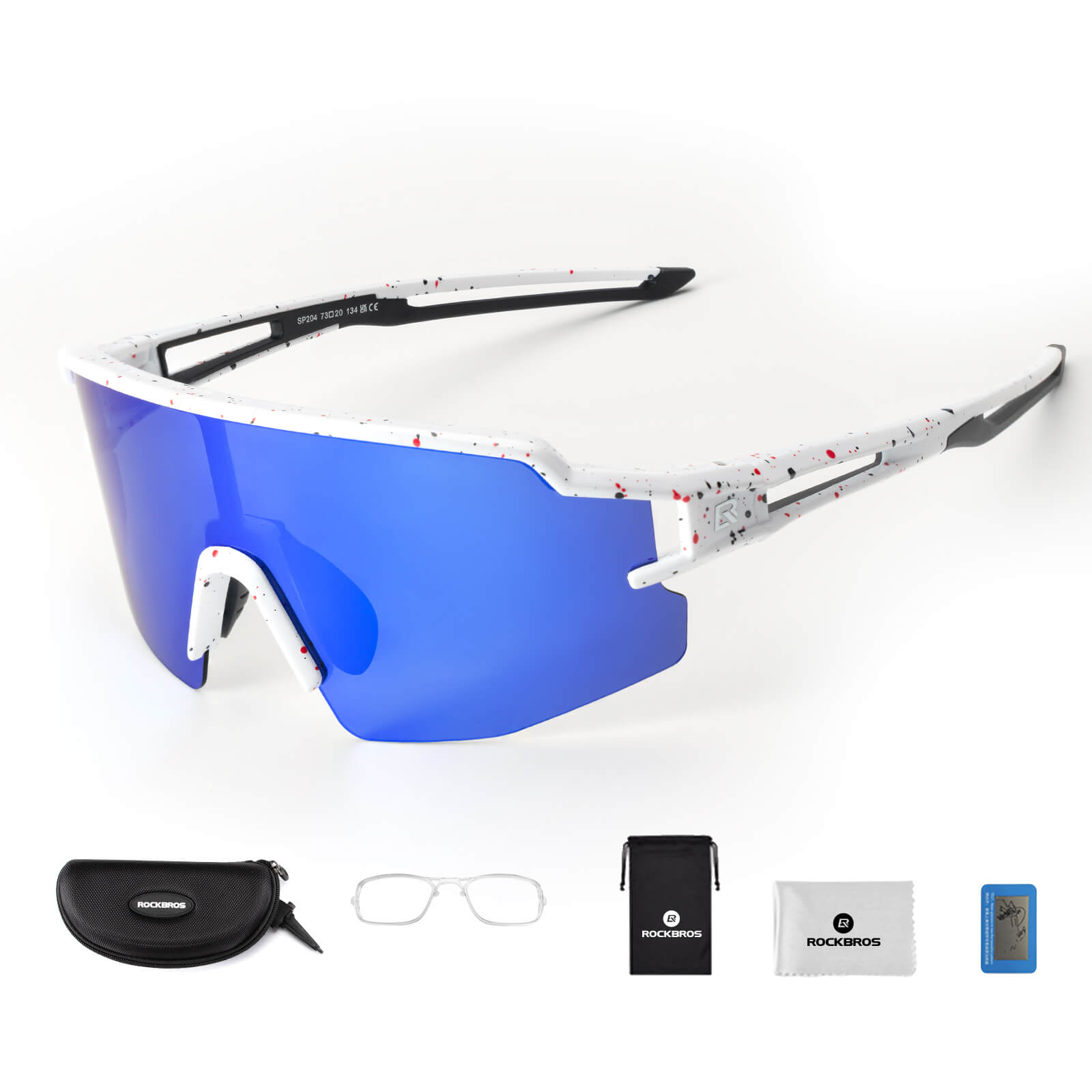 ROCKBROS Fahrradbrille Polarisiert Sportbrille winddichte Sonnenbrille UV400 Schutz - Fahrradbrille ROCKBROS - EU - NooMii