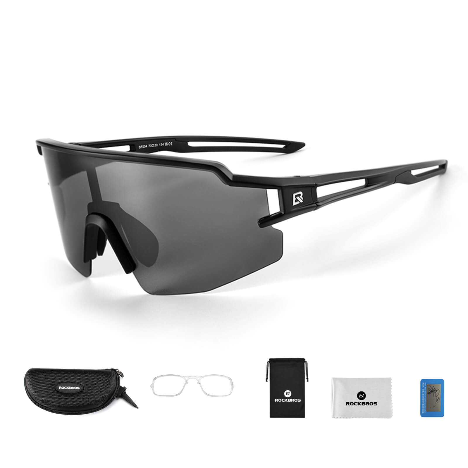 ROCKBROS Fahrradbrille Polarisiert Sportbrille winddichte Sonnenbrille UV400 Schutz - Fahrradbrille ROCKBROS - EU - NooMii