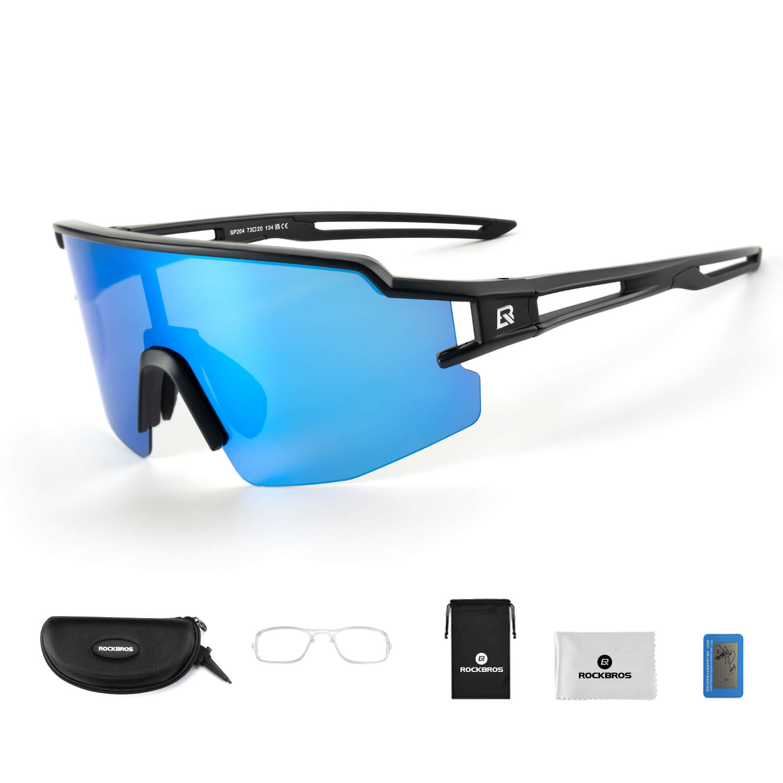 ROCKBROS Fahrradbrille Polarisiert Sportbrille winddichte Sonnenbrille UV400 Schutz - Fahrradbrille ROCKBROS - EU - NooMii