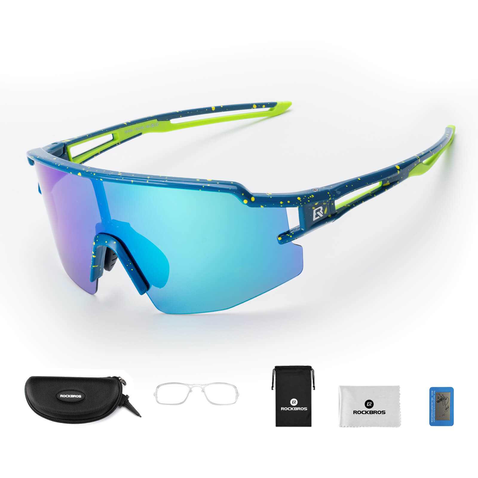 ROCKBROS Fahrradbrille Polarisiert Sportbrille winddichte Sonnenbrille UV400 Schutz - Fahrradbrille ROCKBROS - EU - NooMii
