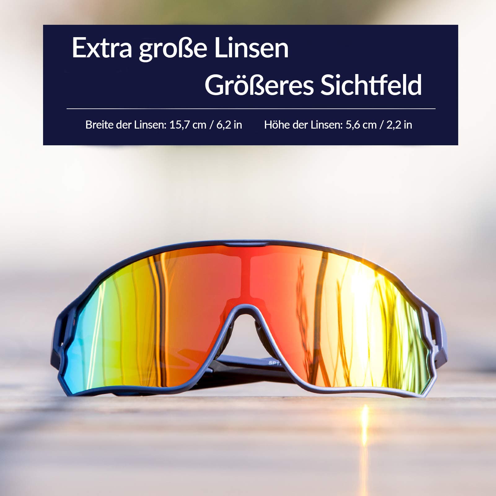 ROCKBROS Fahrradbrille Polarisierte Sportsbrille mit UV - Schutz - Fahrradbrille ROCKBROS - EU - NooMii