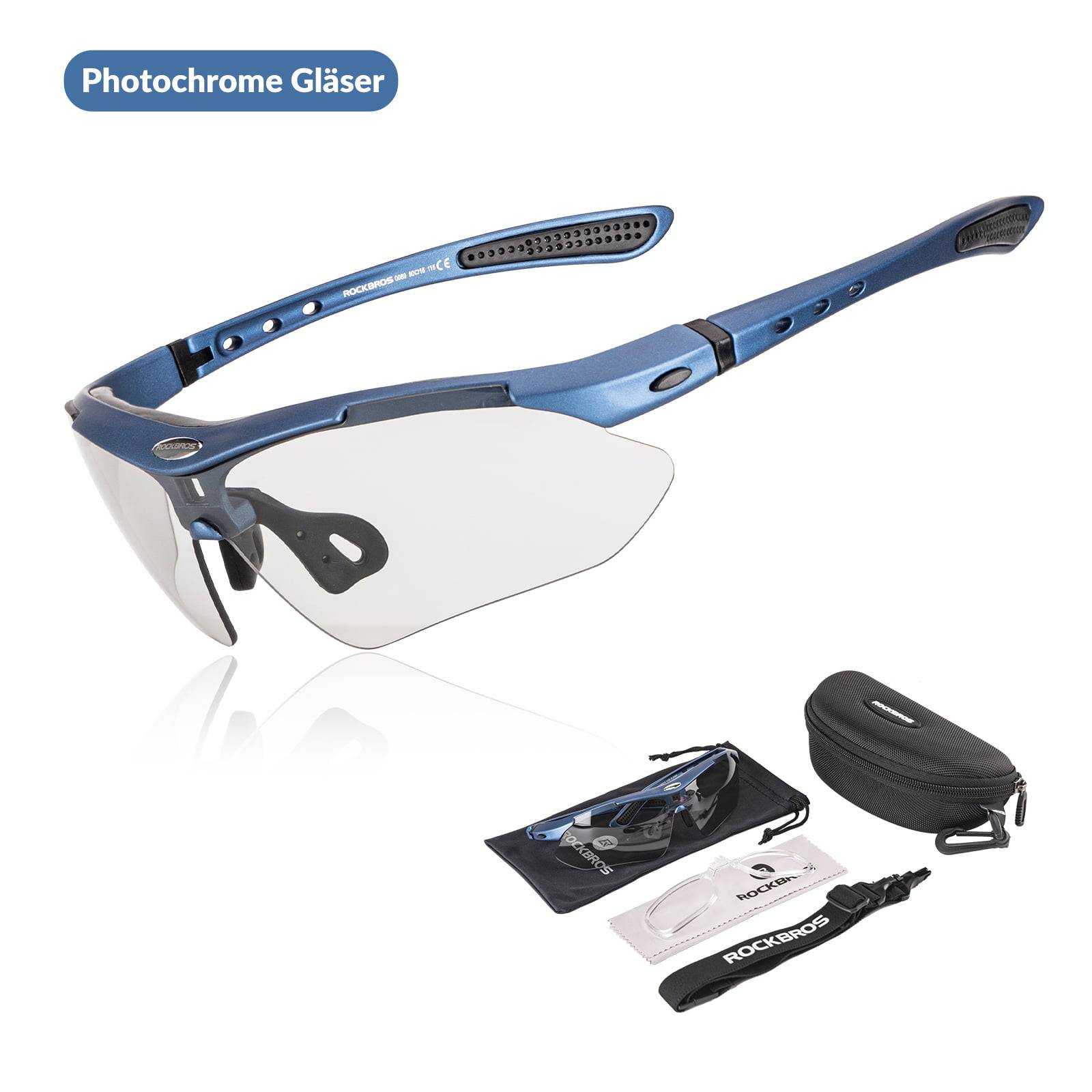 ROCKBROS Fahrradbrille Selbsttönend Brille Sonnenbrille UV 400 Schutz - Fahrradbrille ROCKBROS - EU - NooMii