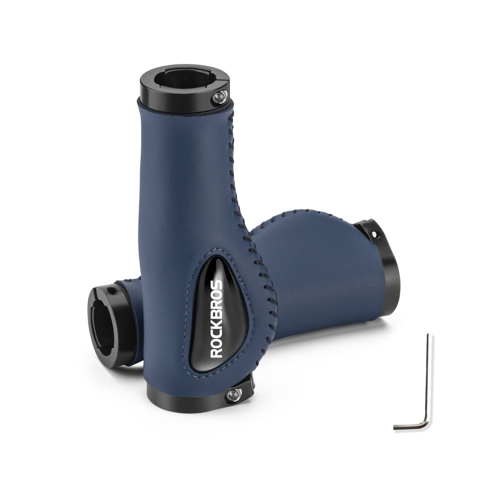 ROCKBROS Fahrradgriffe Ledergriffe für Lenker mit 22,2 mm Durchmesser - Fahrradgriffe ROCKBROS - EU - NooMii