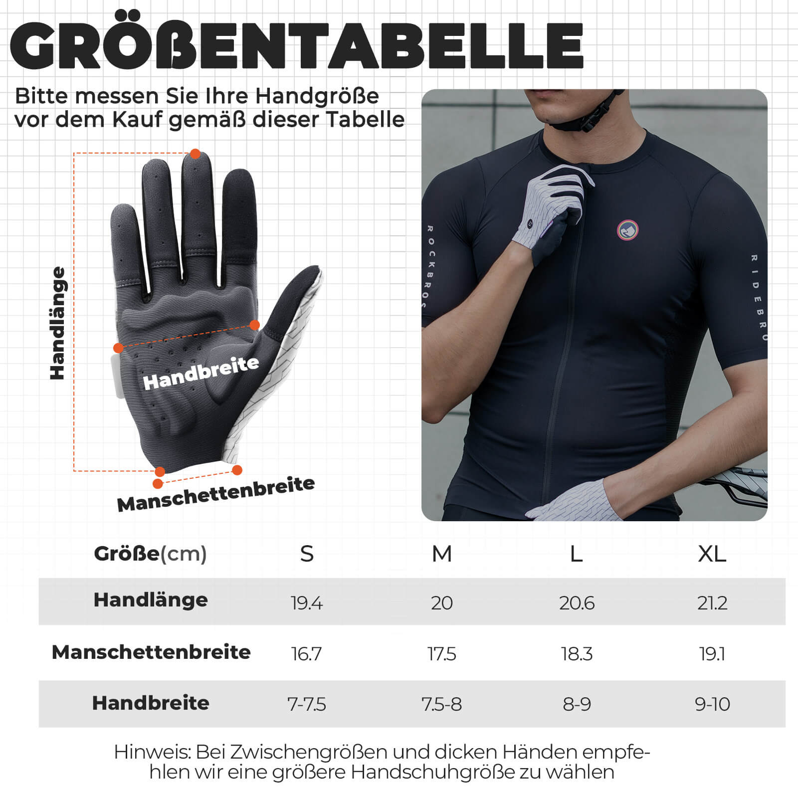ROCKBROS Fahrradhandschuhe mit Touchfunktion - Fahrradhandschuhe ROCKBROS - EU - NooMii