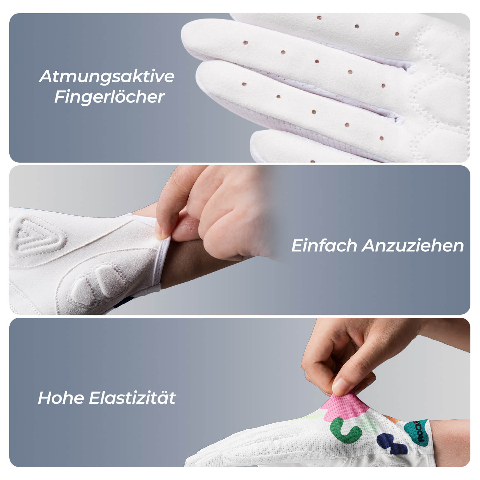 ROCKBROS Fahrradhandschuhe SBR - Polsterung Atmungsaktiv Hochflexibel - Fahrradhandschuhe ROCKBROS - EU - NooMii