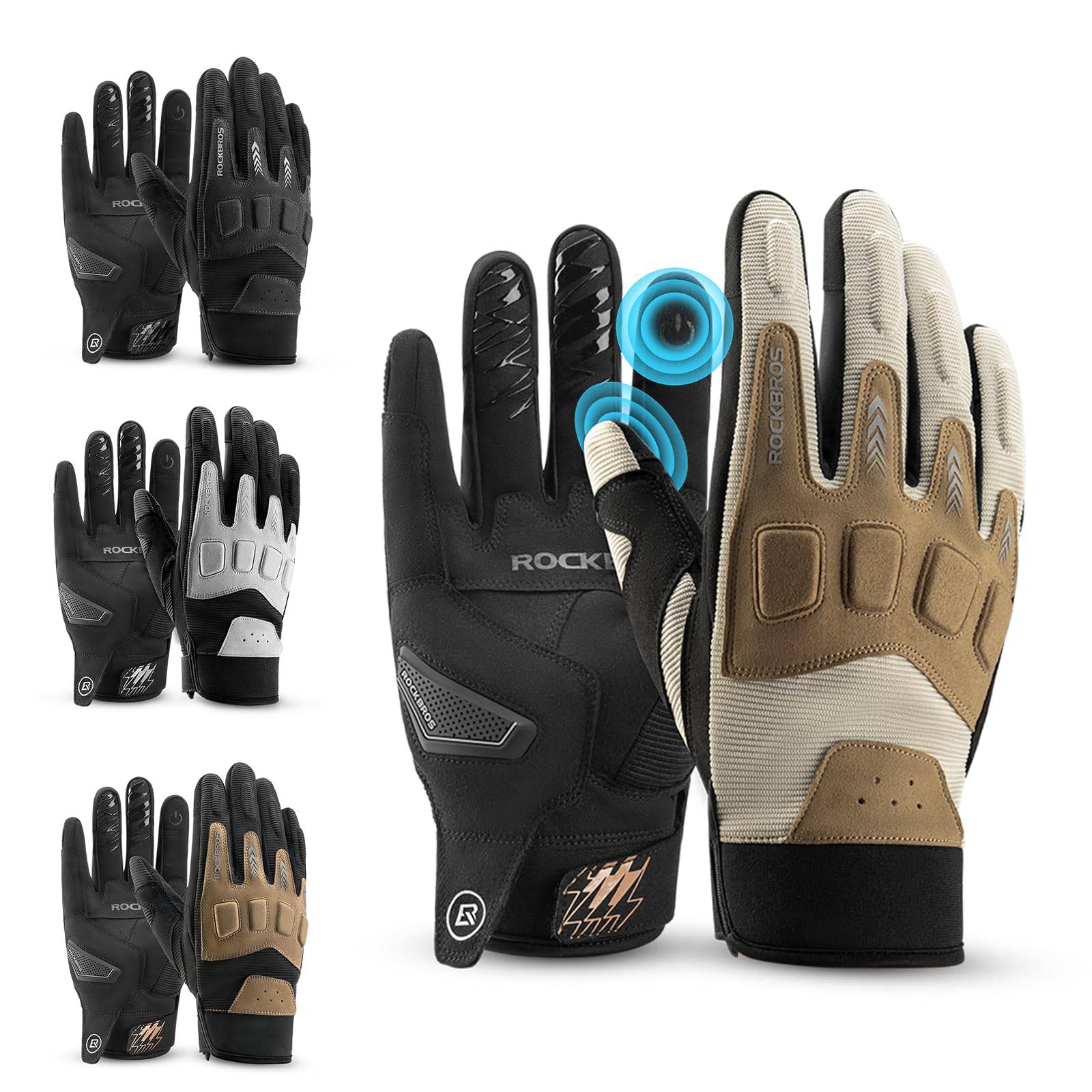 ROCKBROS Fahrradhandschuhe Winter Herbst Herren MTB Stoßdämpfend Handschuhe - Fahrradhandschuhe ROCKBROS - EU - NooMii