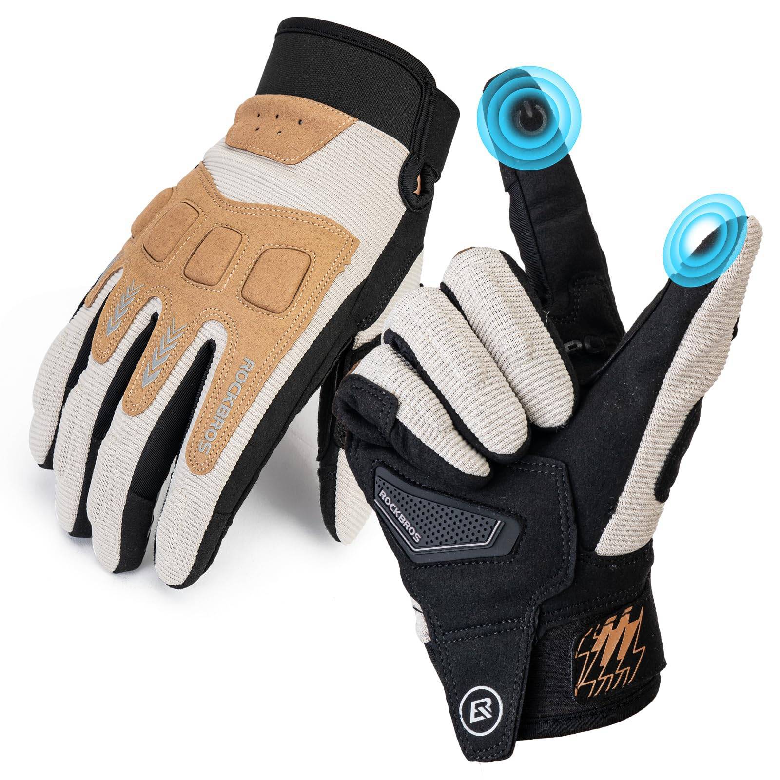 ROCKBROS Fahrradhandschuhe Winter Herbst Herren MTB Stoßdämpfend Handschuhe - Fahrradhandschuhe ROCKBROS - EU - NooMii