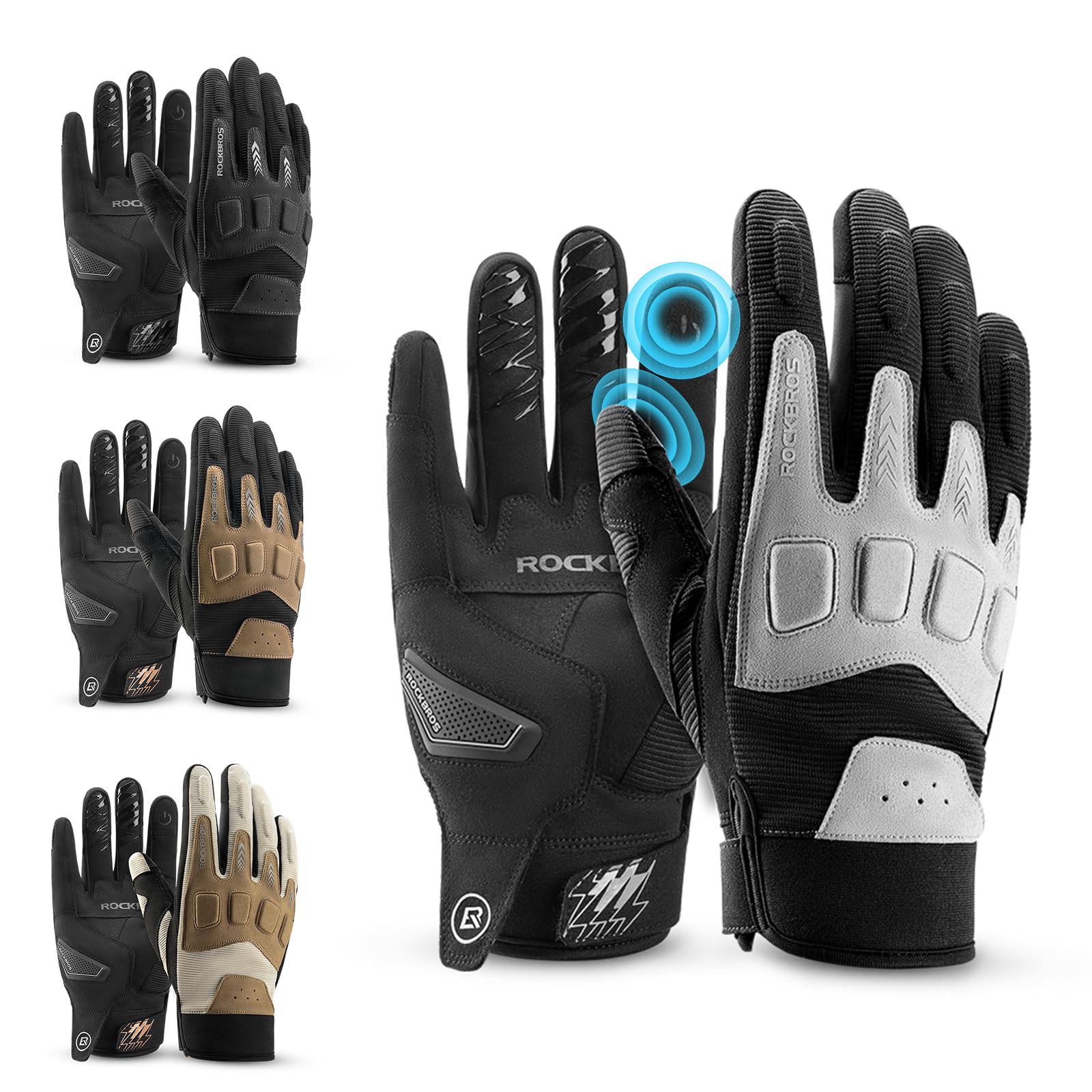 ROCKBROS Fahrradhandschuhe Winter Herbst Herren MTB Stoßdämpfend Handschuhe - Fahrradhandschuhe ROCKBROS - EU - NooMii