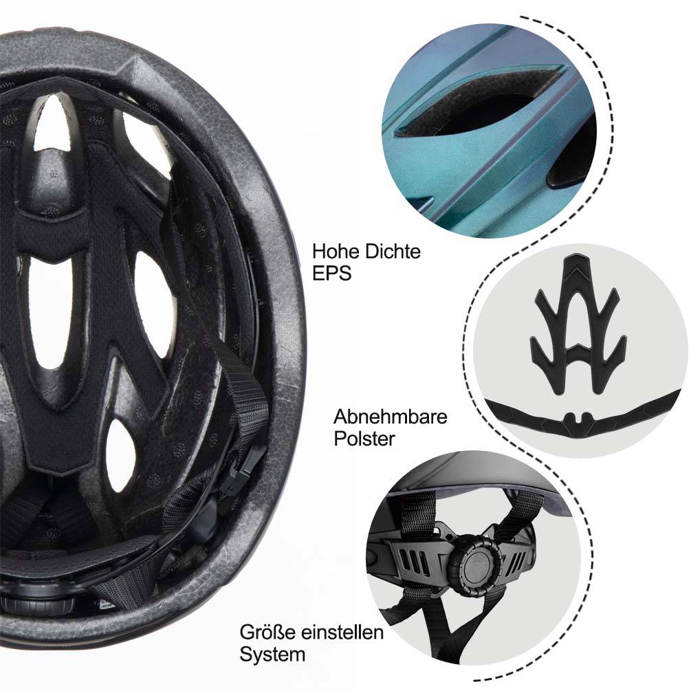 ROCKBROS Fahrradhelm mit integrierter abnehmbarer Magnetbrillen & Visier - Fahrradhelme ROCKBROS - EU - NooMii