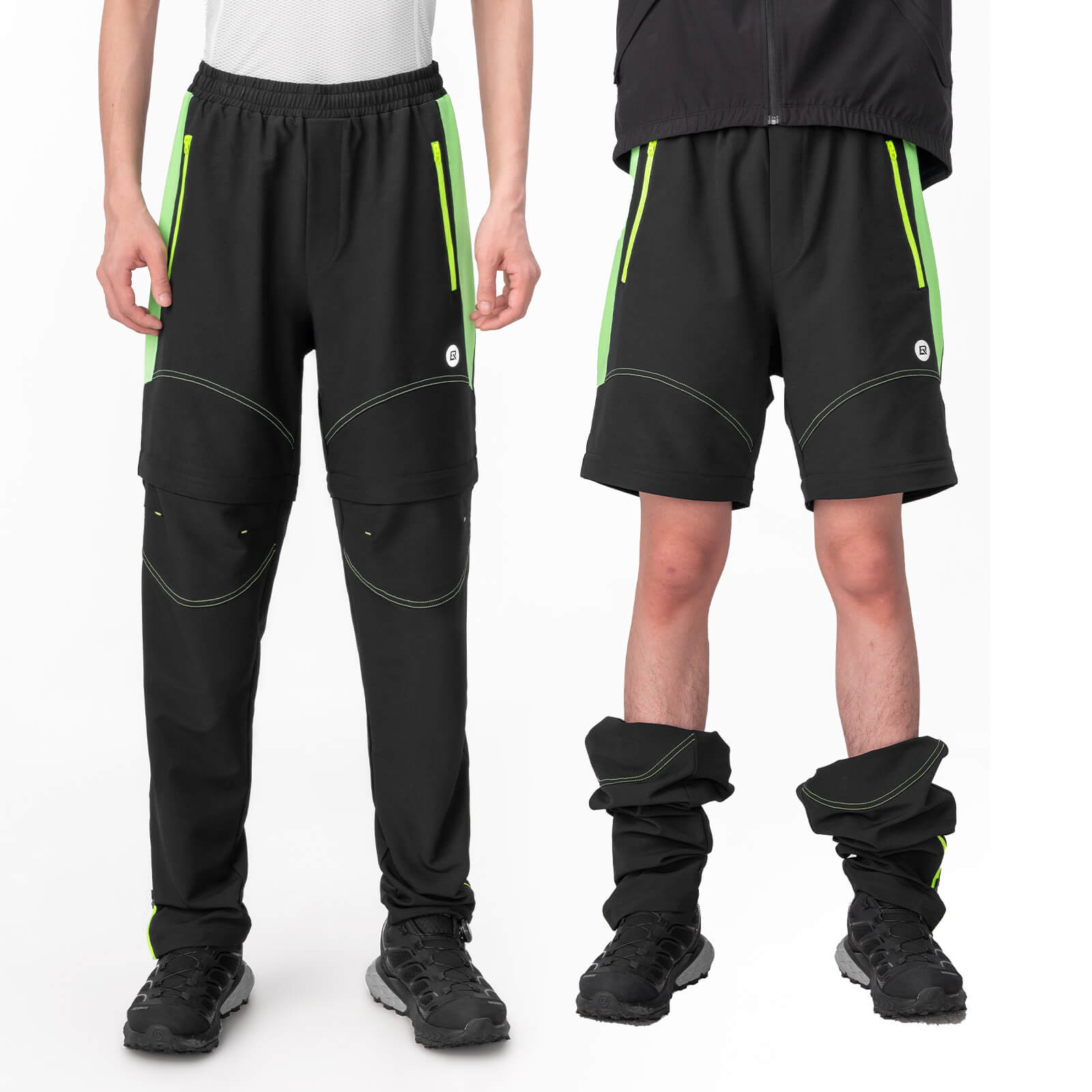 ROCKBROS Fahrradhose Herren Gepolsterte Radhose Atmungsaktiv Abnehmbar - Fahrradhose ROCKBROS - EU - NooMii