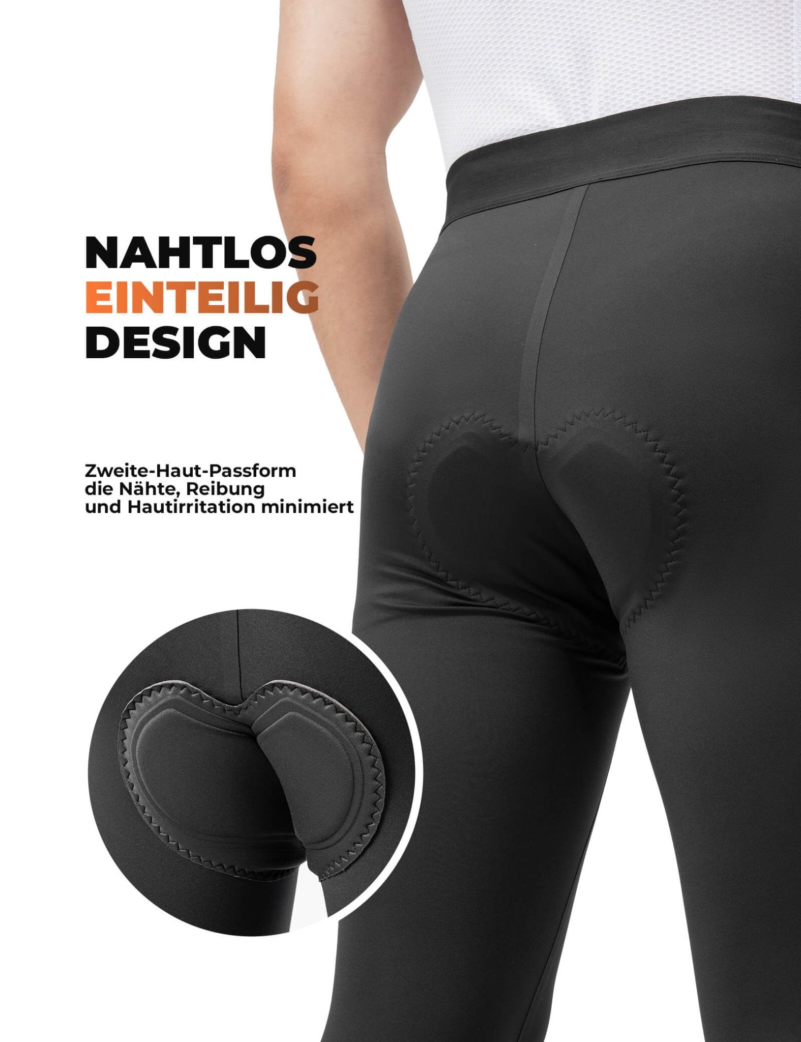 ROCKBROS Fahrradhose Lange Radlerhose Gepolstert Atmungsaktiv Herren - Fahrradhose ROCKBROS - EU - NooMii