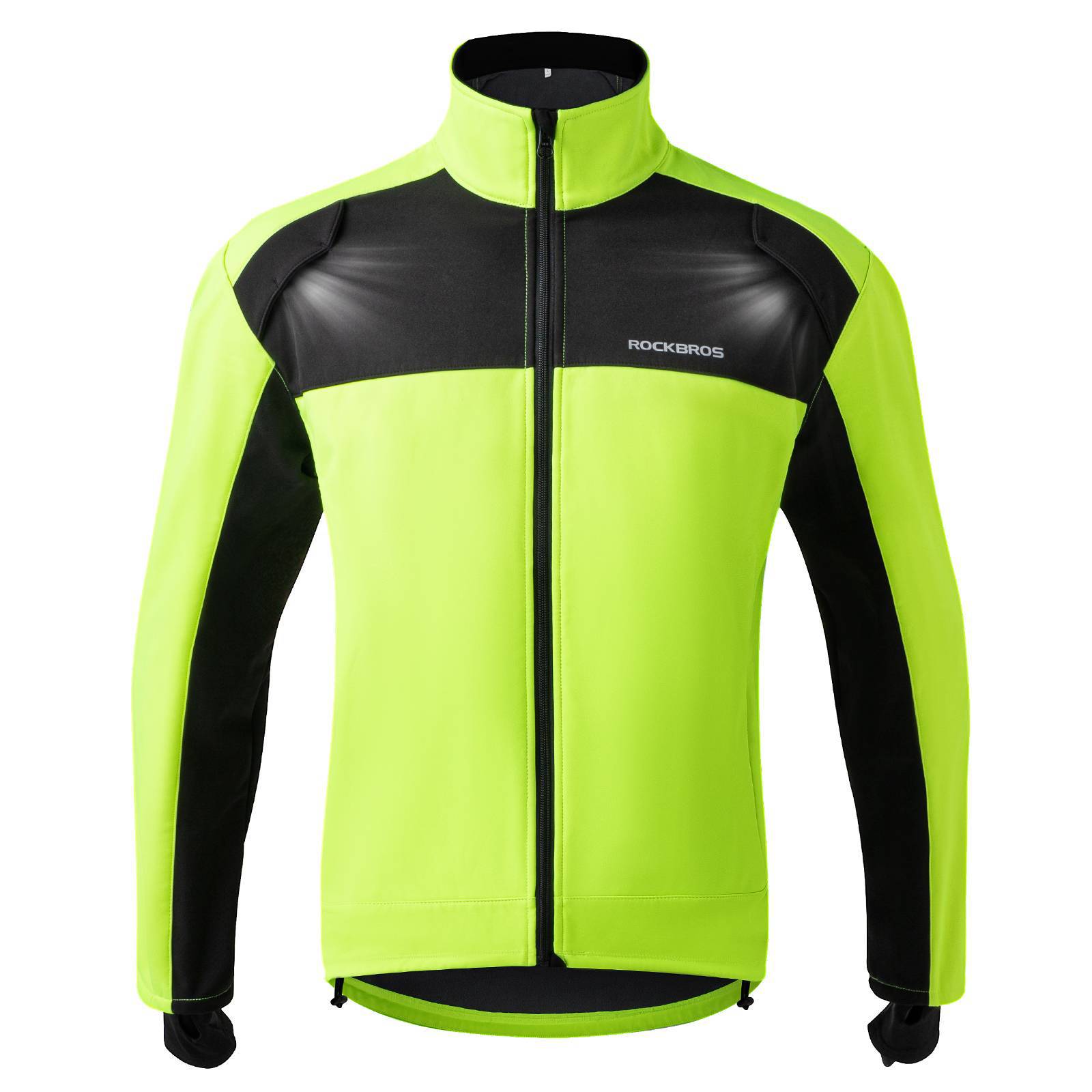 ROCKBROS Fahrradjacke Winter Herren Radjacke Leuchtendes Grün - Fahrradjacke ROCKBROS - EU - NooMii