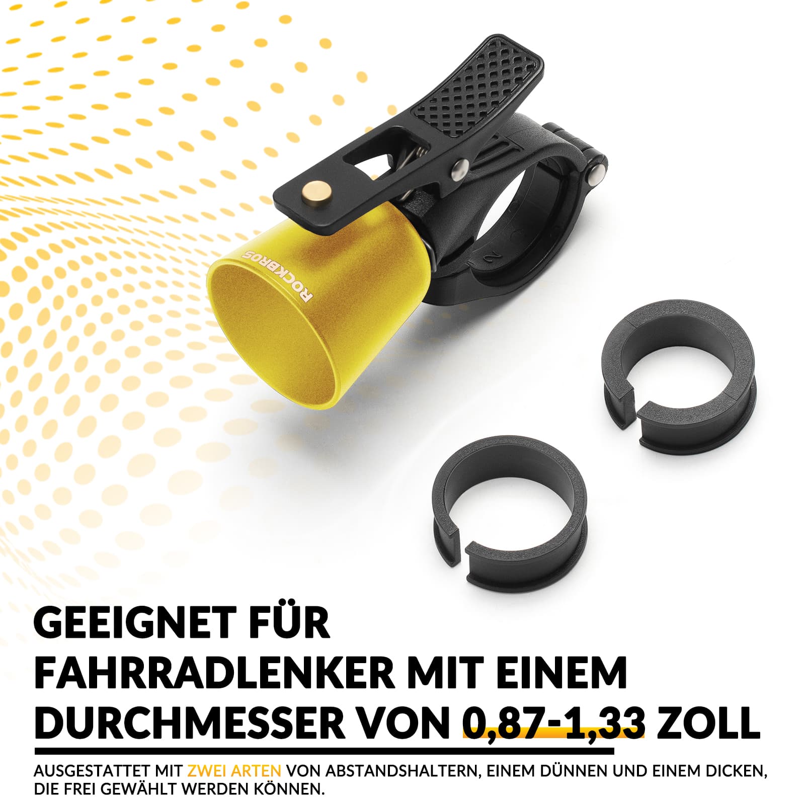 ROCKBROS Fahrradklingel Laut Retro Klingel für MTB Rennrad Vier Farben - Fahrradklingel ROCKBROS - EU - NooMii