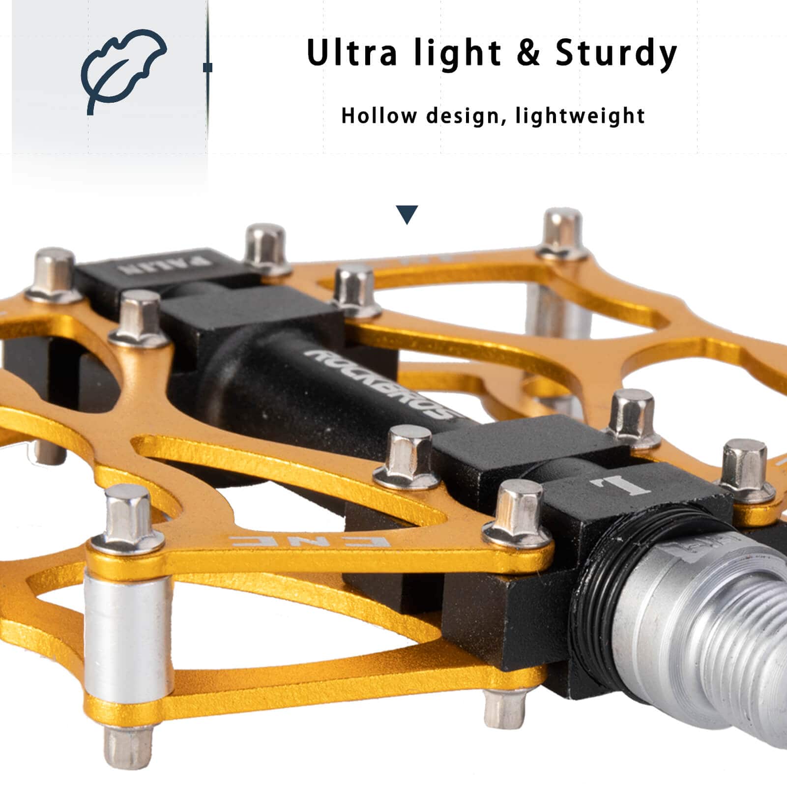 ROCKBROS Fahrradpedale 9/16 Zoll CNC Aluminium mit abgedichteten Lagern - Fahrradpedale ROCKBROS - EU - NooMii