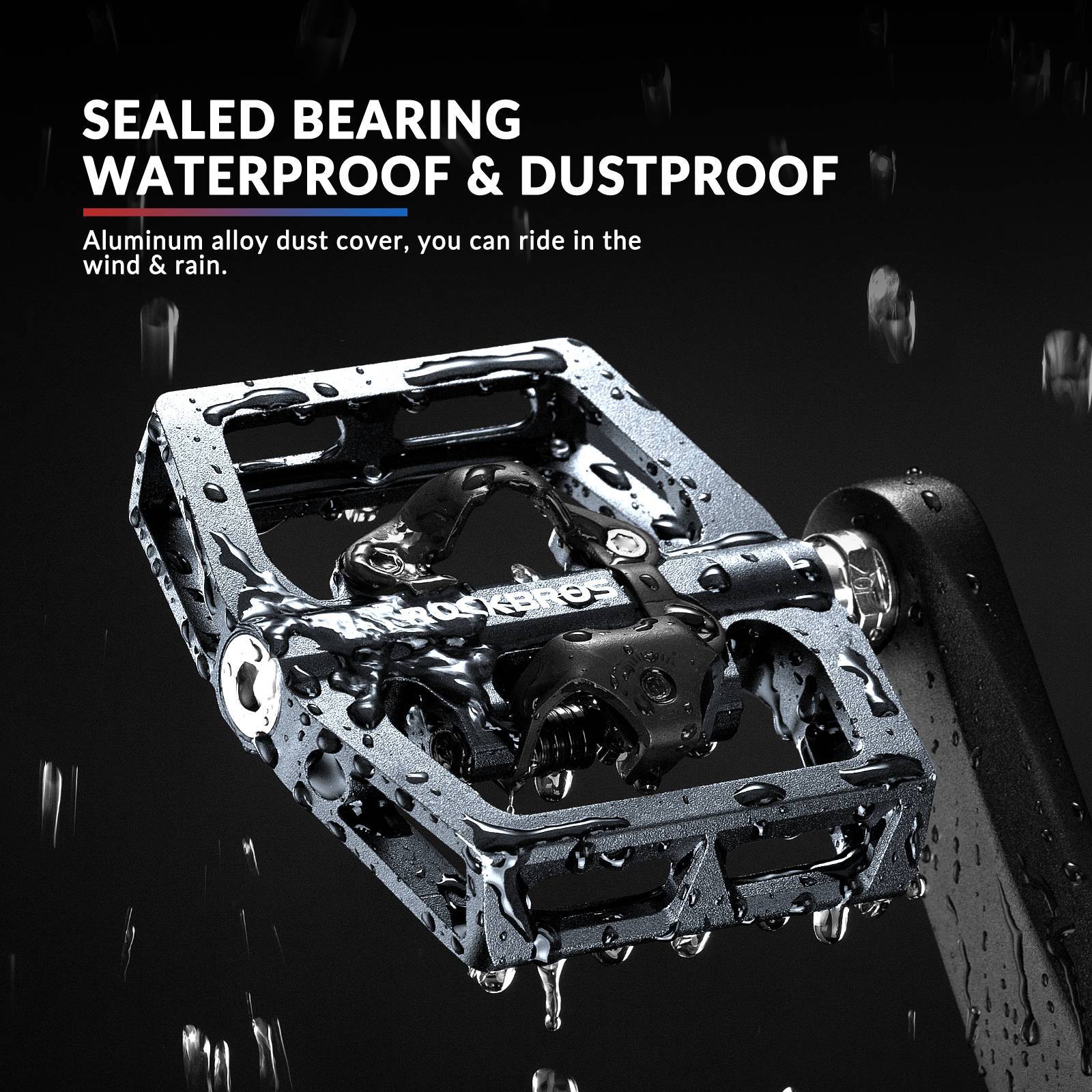 ROCKBROS Fahrradpedale Alu 2 in 1 SPD Pedale für MTB Rennrad Stadtrad - Fahrradpedale ROCKBROS - EU - NooMii