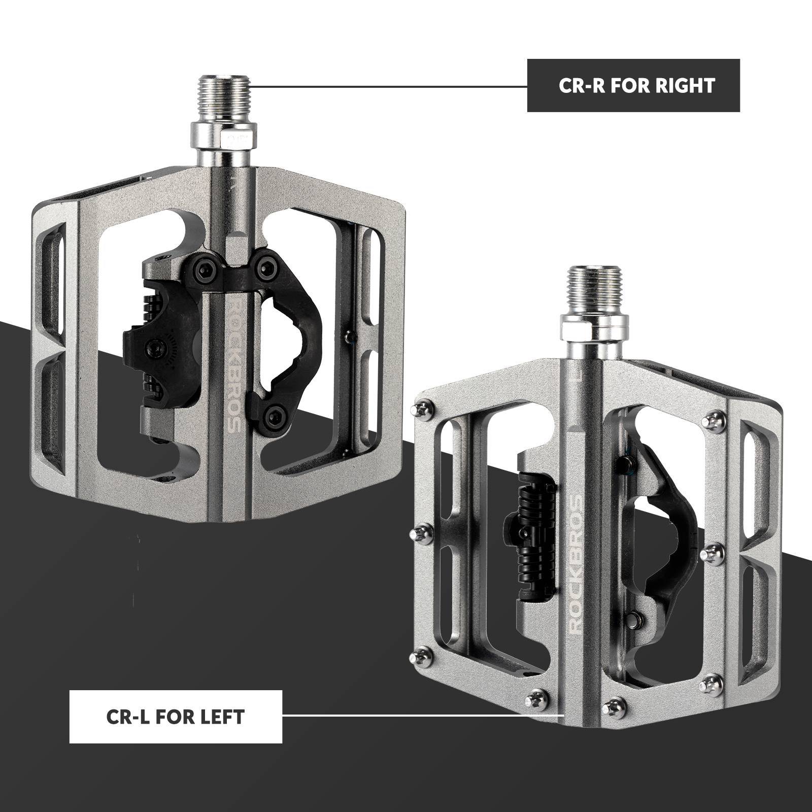ROCKBROS Fahrradpedale Alu 2 in 1 SPD Pedale für MTB Rennrad Stadtrad - Fahrradpedale ROCKBROS - EU - NooMii