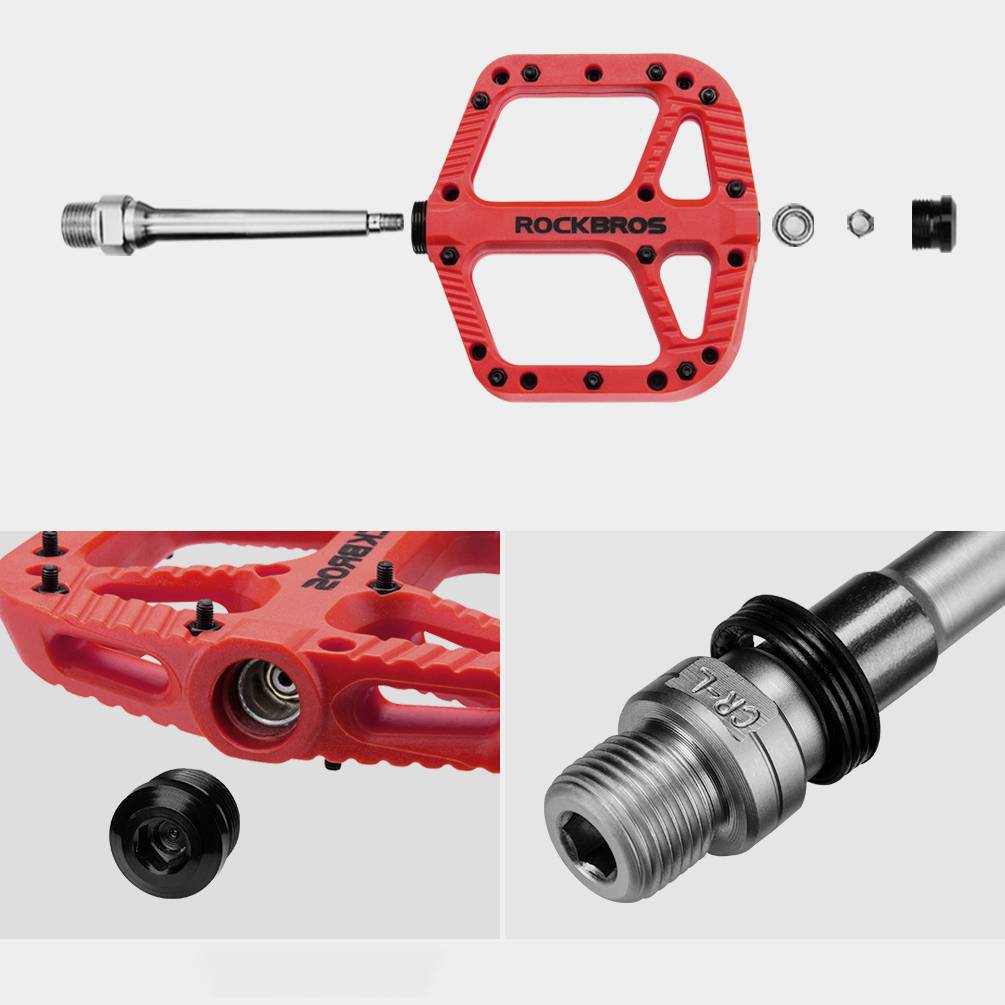 ROCKBROS Fahrradpedale Nylon Flat Pedale 9/16 Zoll mit 3 Bearing - Fahrradpedale ROCKBROS - EU - NooMii