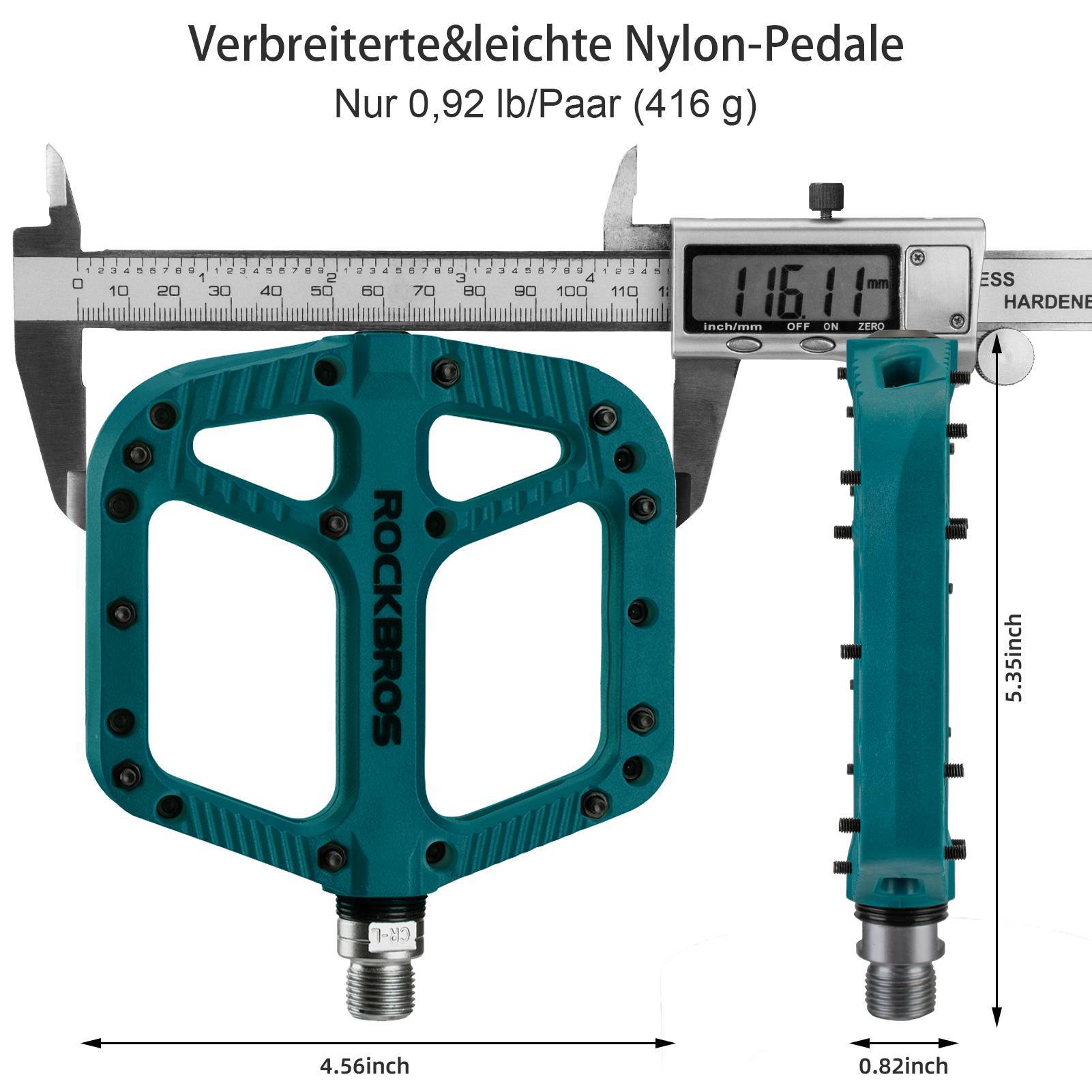 ROCKBROS Fahrradpedale Nylon Flat Pedale 9/16 Zoll mit 3 Bearing - Fahrradpedale ROCKBROS - EU - NooMii