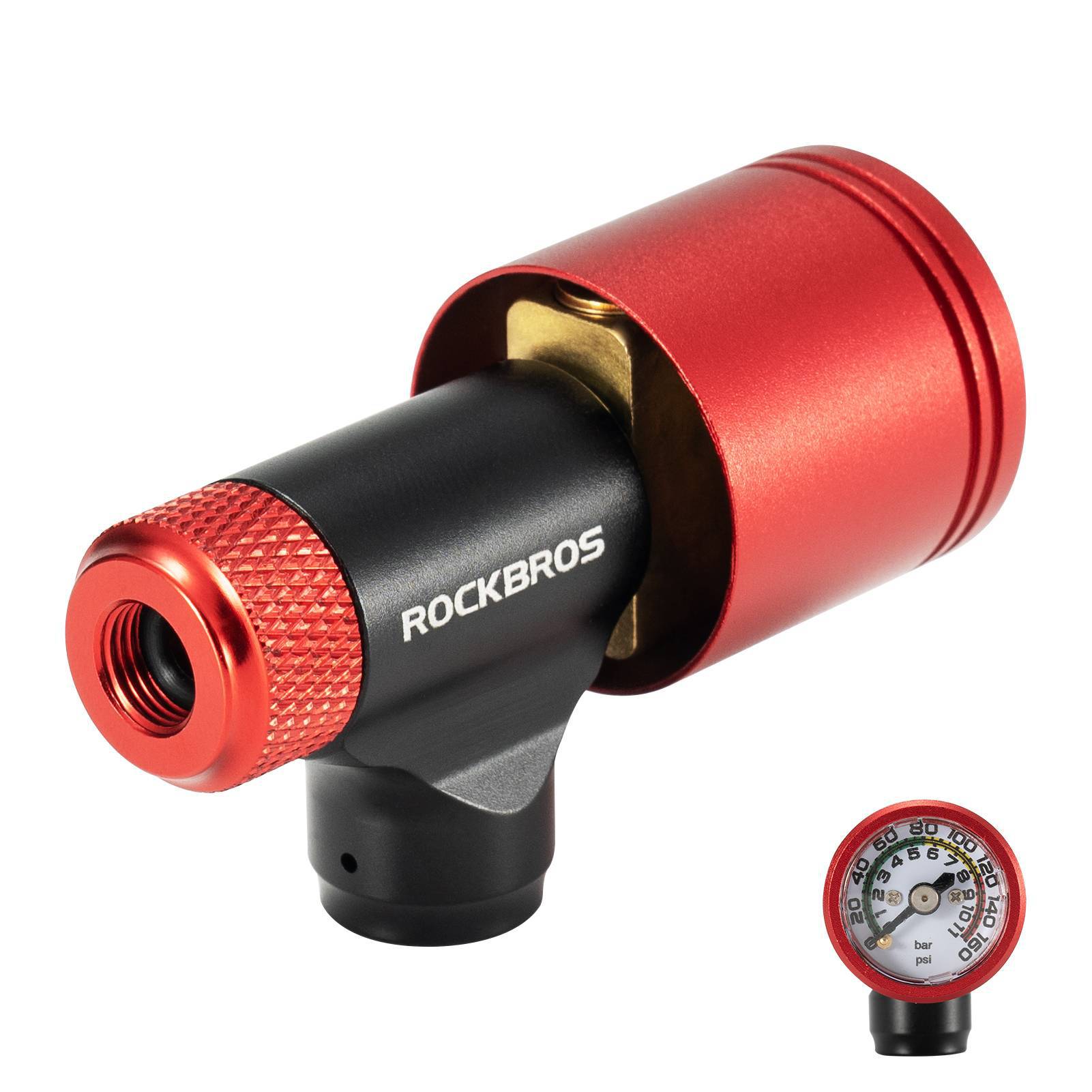 ROCKBROS Fahrradpumpe CO2 Kartuschenpumpe Minipumpe mit Druckdosierventil - Fahrrad Luftpumpen ROCKBROS - EU - NooMii