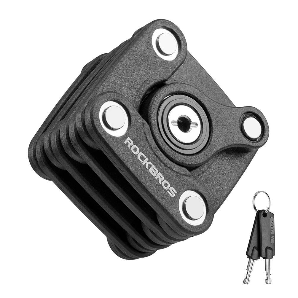 ROCKBROS Fahrradschloss Faltschloss 70 cm Lang Schwarz - Fahrradschloss ROCKBROS - EU - NooMii