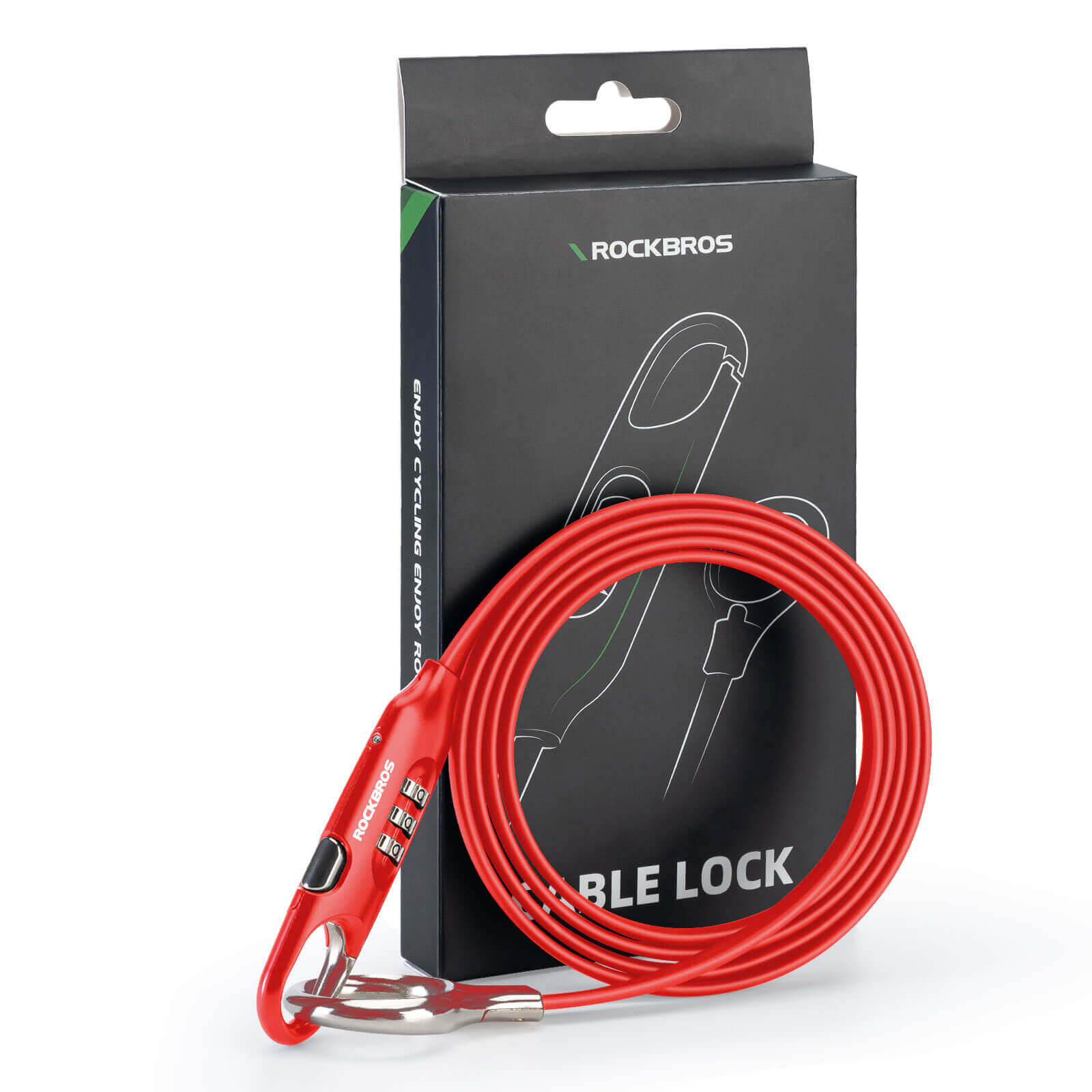 ROCKBROS Fahrradschloss Kabelschloss 150cm mit Zahlencode Anti - Diebstahl - Fahrradschloss ROCKBROS - EU - NooMii