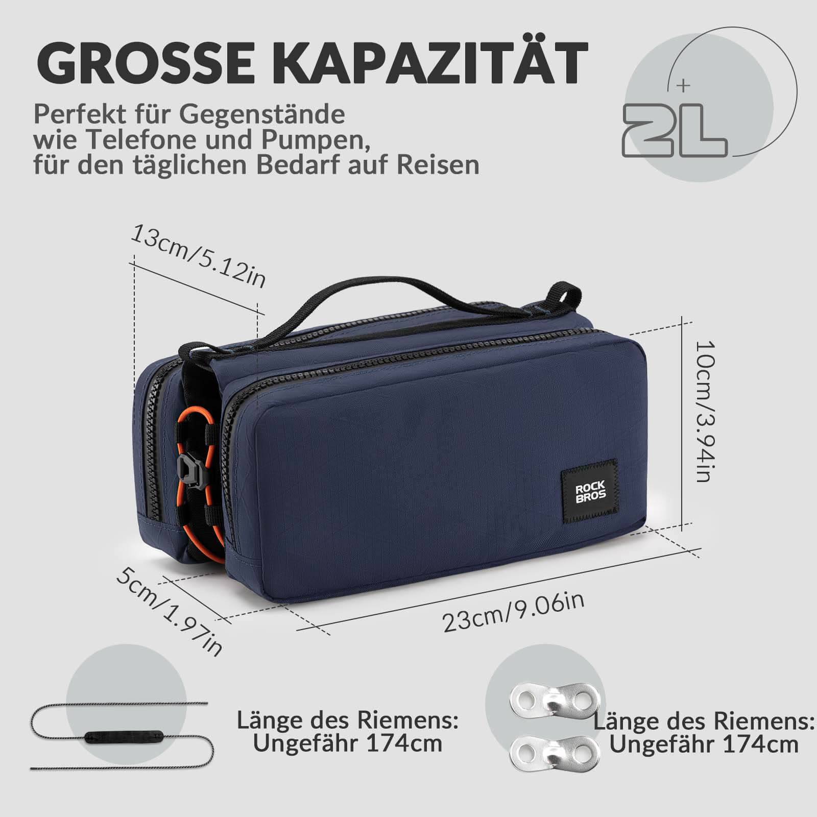 ROCKBROS Fahrradtasche Rahmentasche mit Schultergurt Oberrohrtasche - Fahrradtaschen ROCKBROS - EU - NooMii