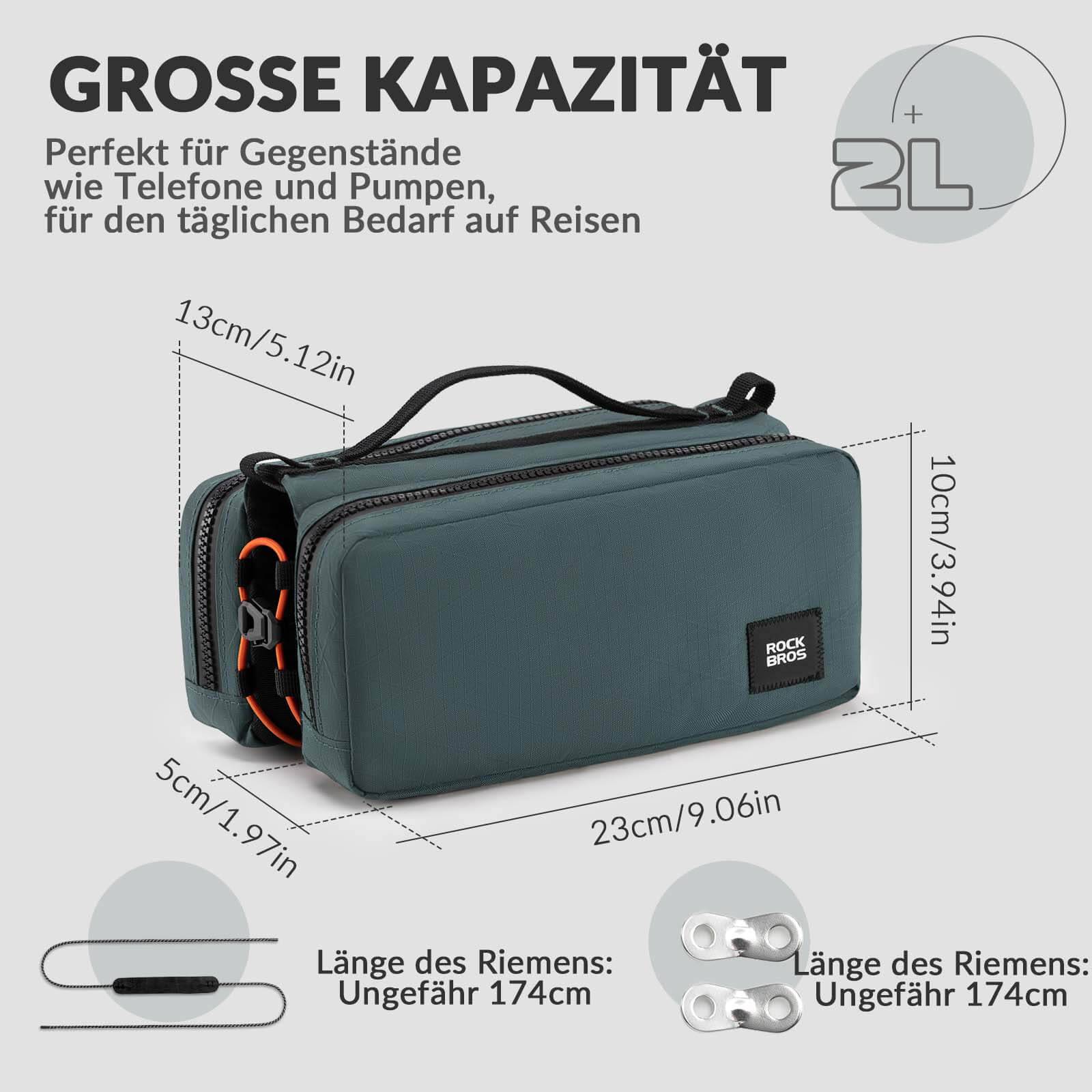 ROCKBROS Fahrradtasche Rahmentasche mit Schultergurt Oberrohrtasche - Fahrradtaschen ROCKBROS - EU - NooMii