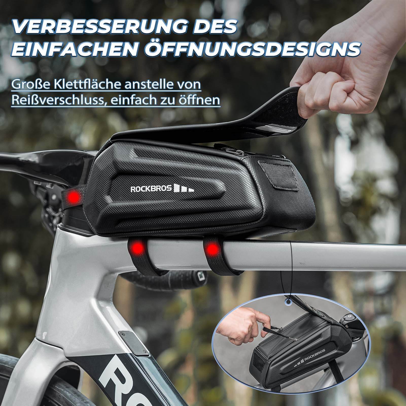 ROCKBROS Fahrradtasche Wasserdicht Handytasche Touchscreen für Smartphone 6,8 Zoll - Fahrradtaschen ROCKBROS - EU - NooMii