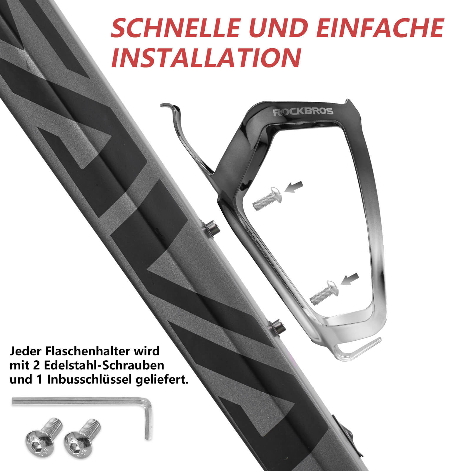 ROCKBROS Flaschenhalter Fahrrad Getränkehalter Leichtgewicht 30g - Fahrrad Flaschenhalter ROCKBROS - EU - NooMii