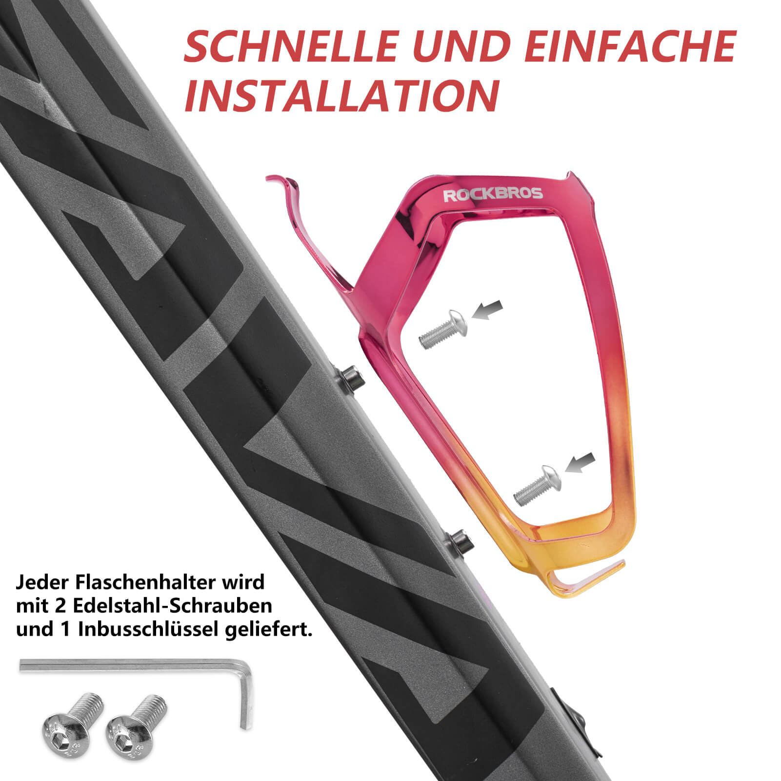 ROCKBROS Flaschenhalter Fahrrad Getränkehalter Leichtgewicht 30g - Fahrrad Flaschenhalter ROCKBROS - EU - NooMii
