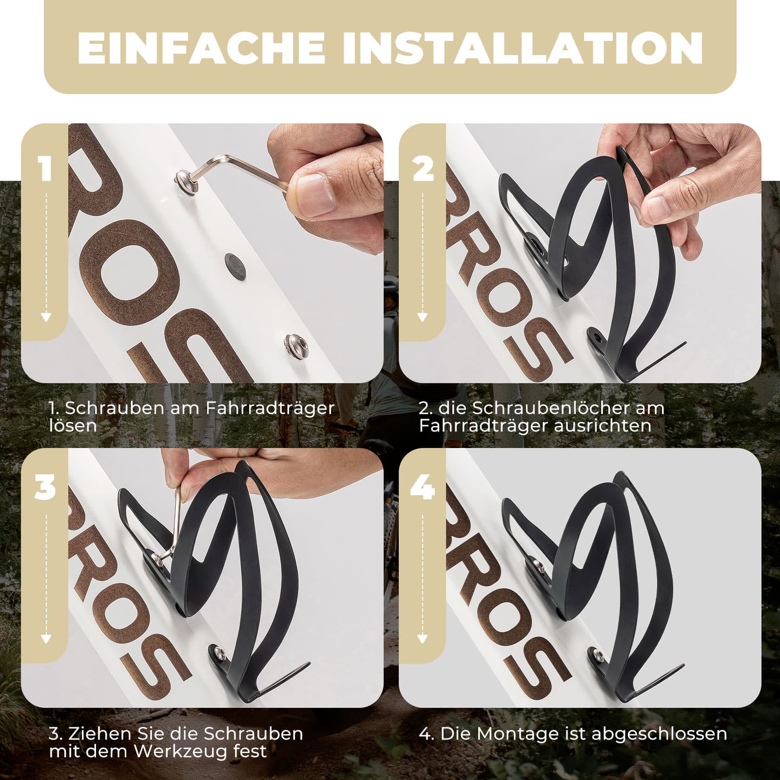 ROCKBROS Flaschenhalter Fahrradzubehör Fahrrad Leicht Getränkehalter Befestig - Fahrrad Flaschenhalter ROCKBROS - EU - NooMii