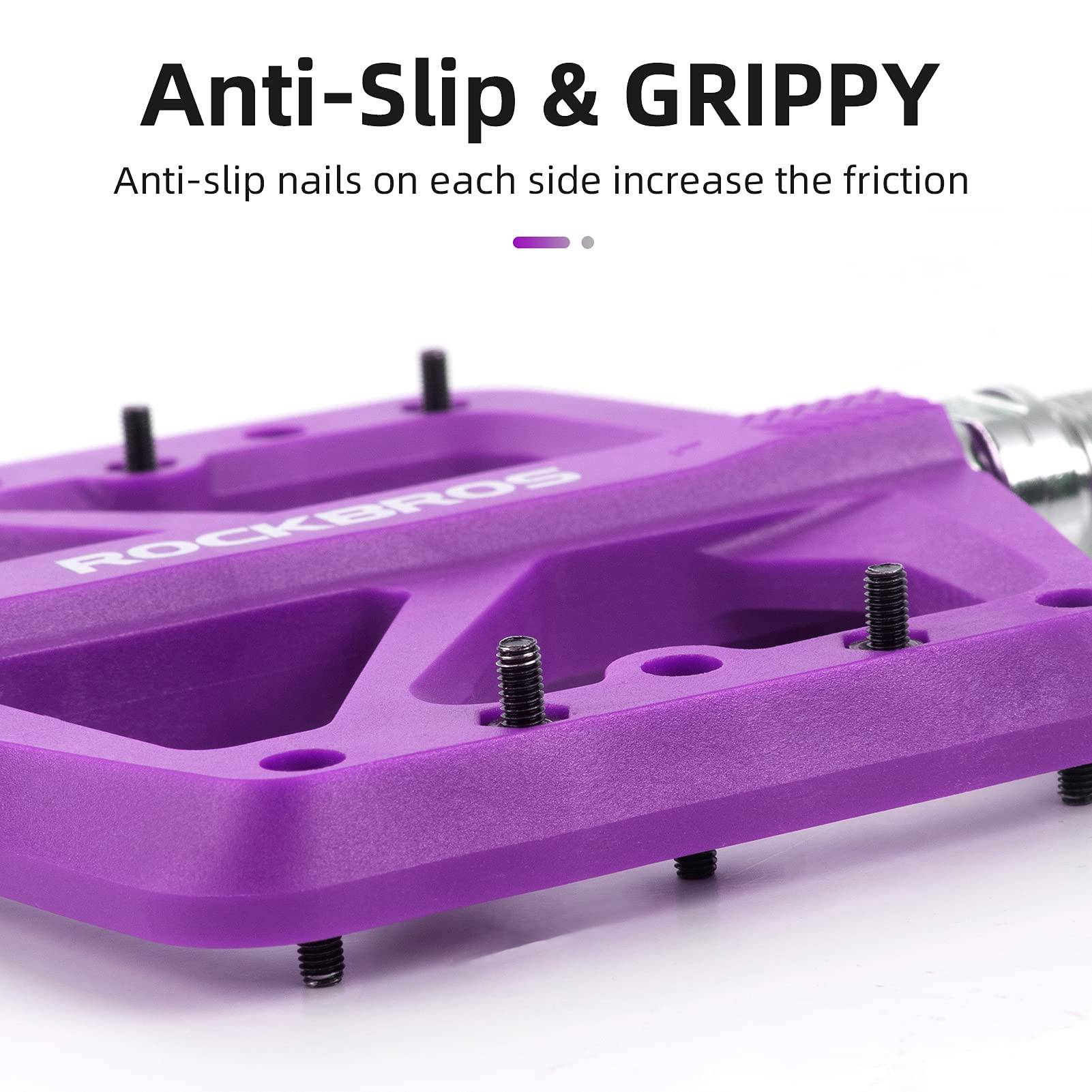 ROCKBROS Flat pedale 9/16 aus Nylon 3 Sealed Bearings rutschfest - Fahrradpedale ROCKBROS - EU - NooMii