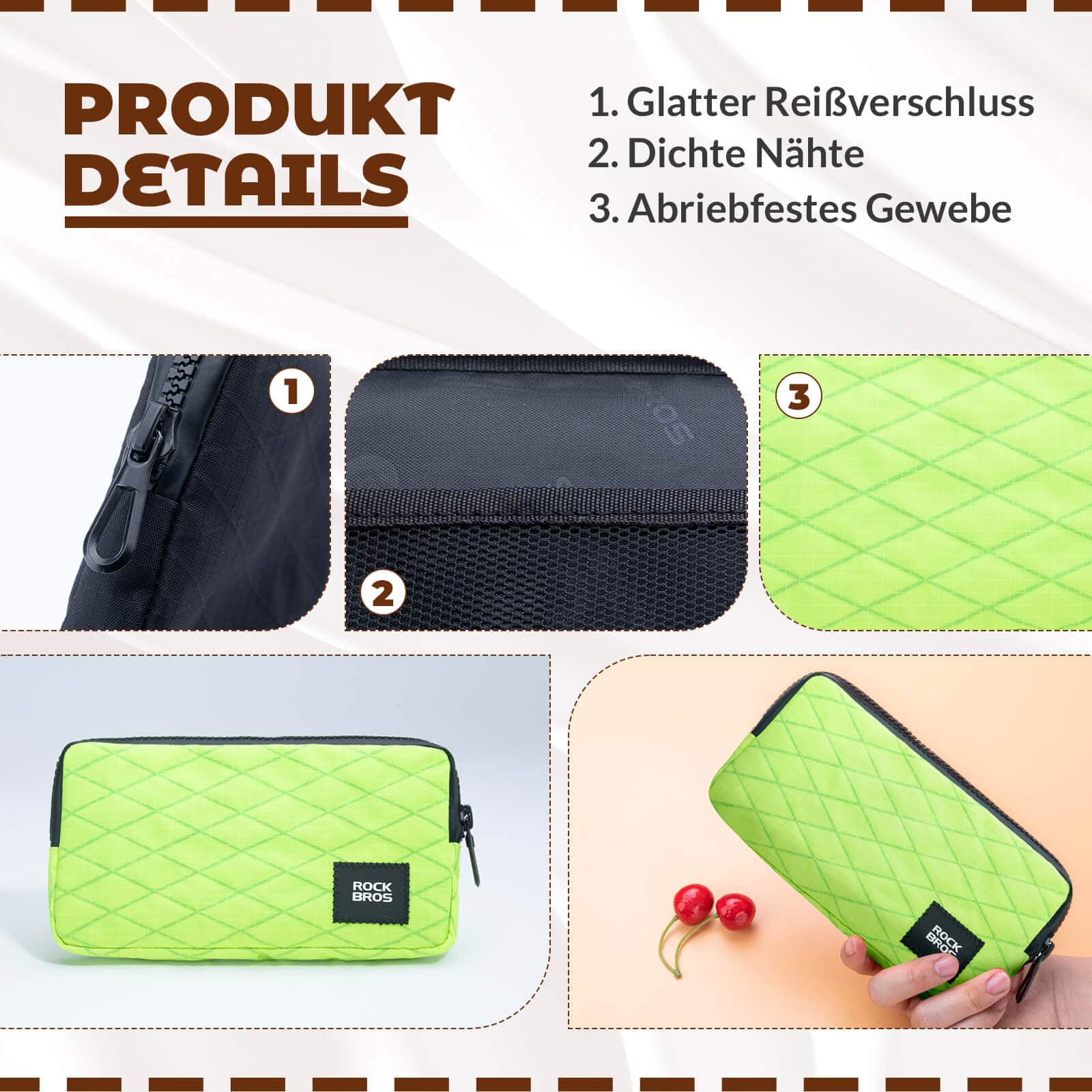 ROCKBROS Geldbörse Portemonnaie Geldbeutel Handytasche für Kreditkarte Schlüssel - Fahrradtaschen ROCKBROS - EU - NooMii