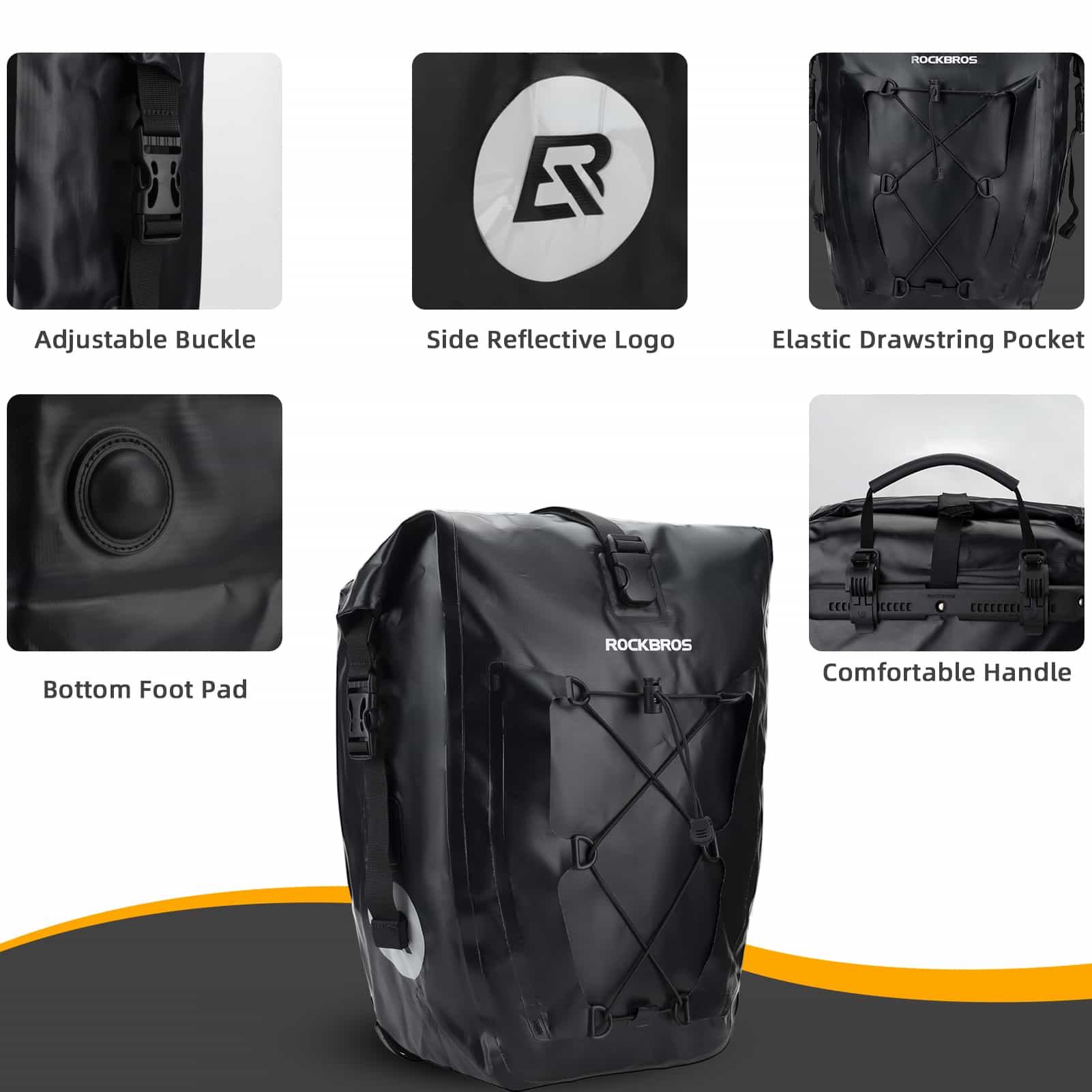 ROCKBROS Gepäckträgertasche 25L - 32L 100 % wasserdicht mit Tragegriff - Fahrradtaschen ROCKBROS - EU - NooMii
