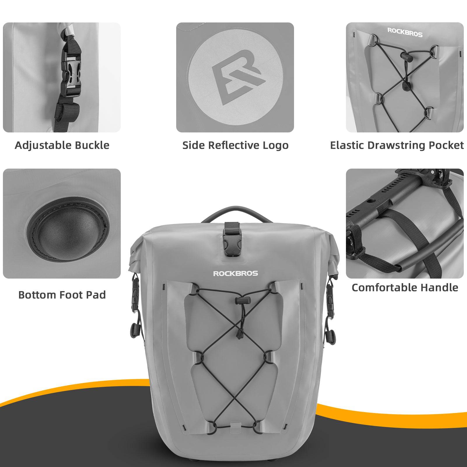ROCKBROS Gepäckträgertasche 25L - 32L 100 % wasserdicht mit Tragegriff - Fahrradtaschen ROCKBROS - EU - NooMii