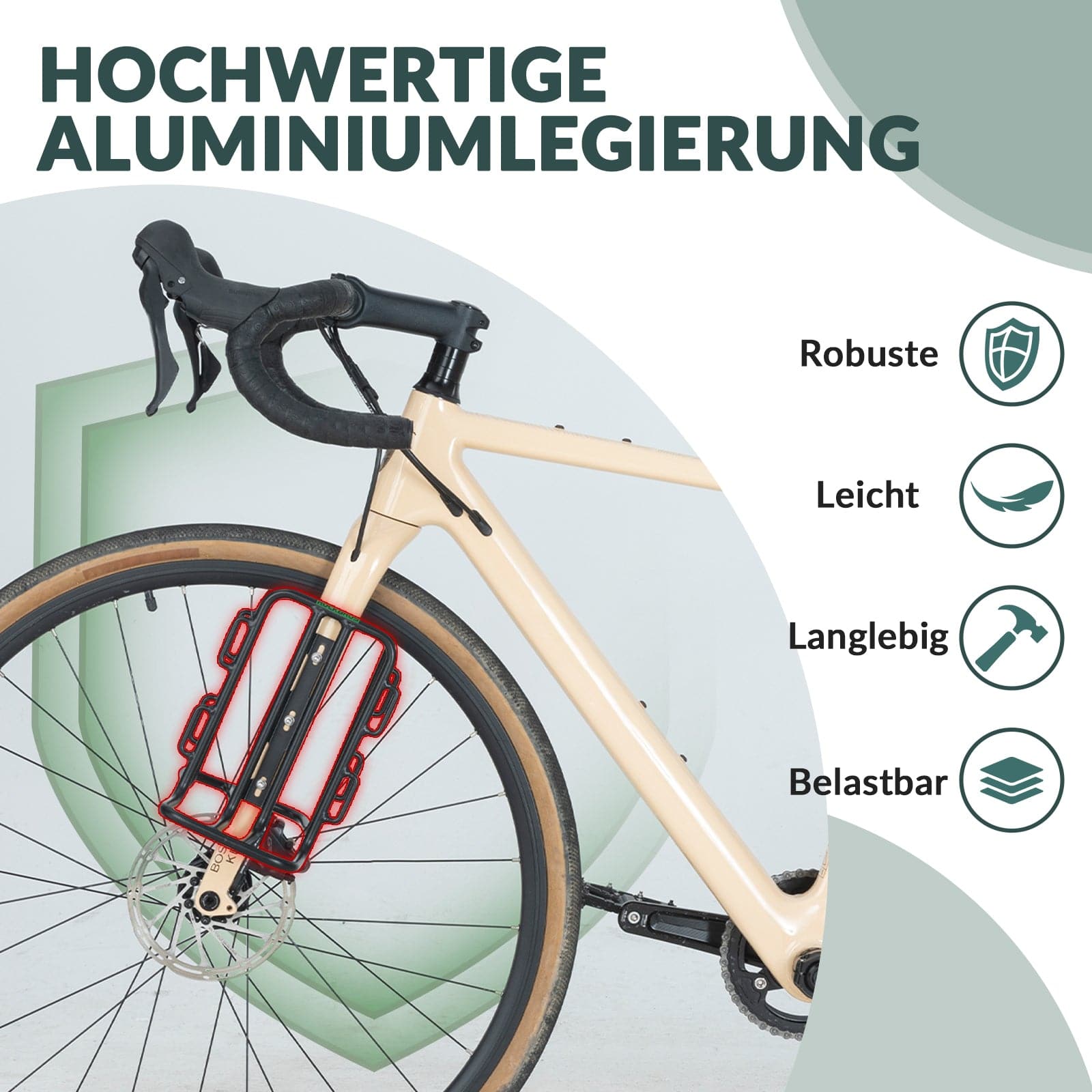ROCKBROS Gepäckträgertasche Gepäckträger für Vordergabel 2,7 L, Wasserdicht - Fahrradtaschen ROCKBROS - EU - NooMii