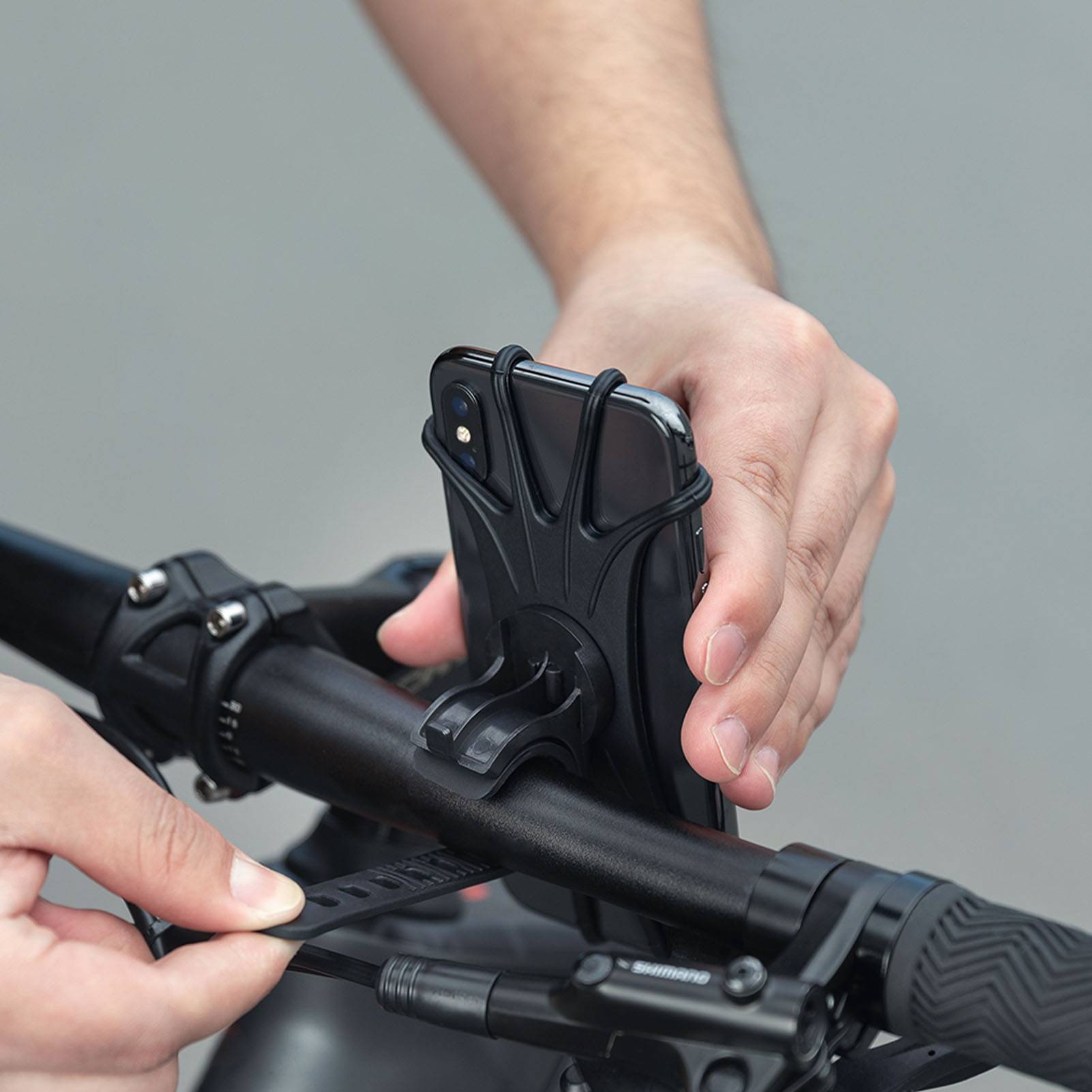 ROCKBROS Handyhalterung aus Silikon 360° Drehbar für Motorrad & Fahrrad - Fahrrad Handyhalterung ROCKBROS - EU - NooMii