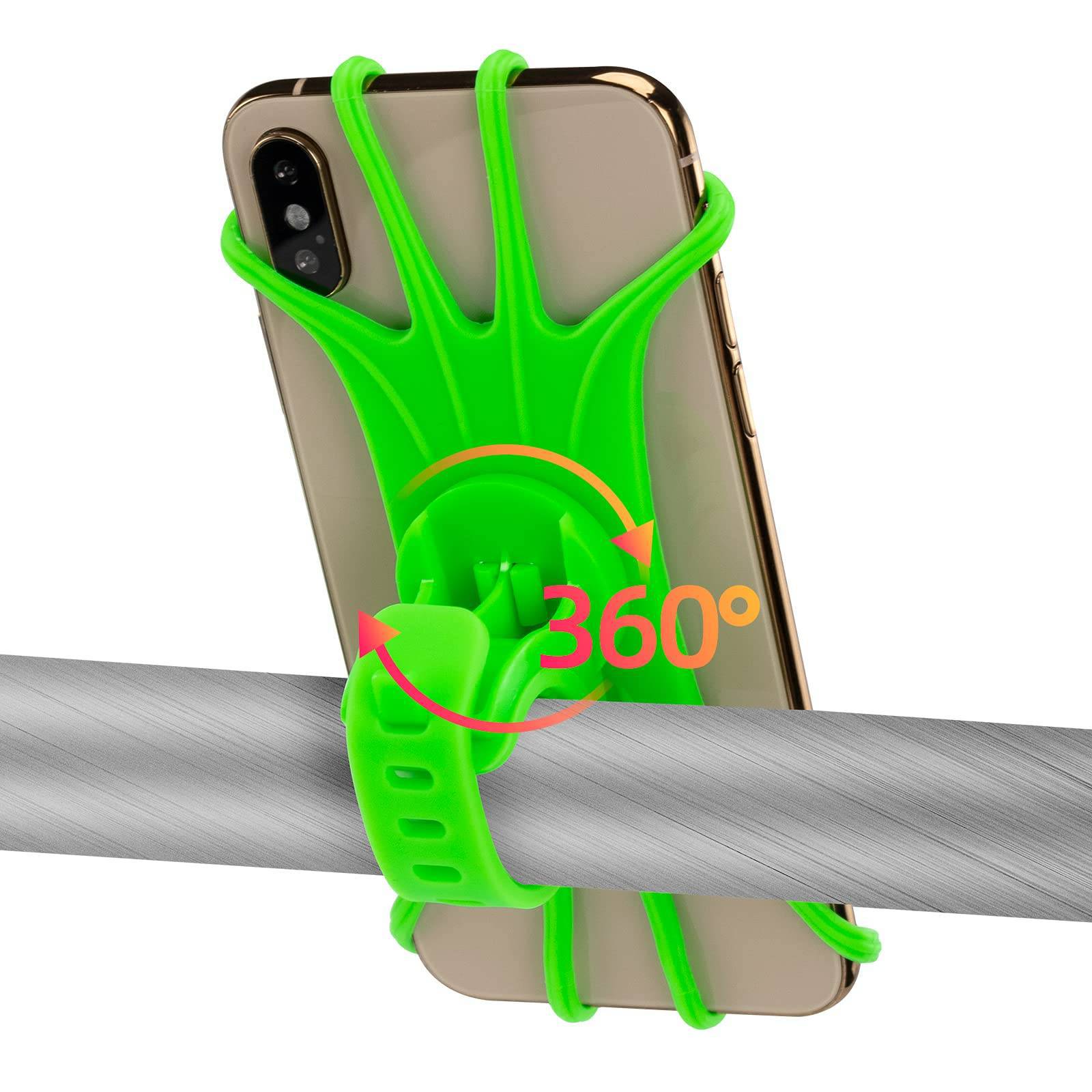 ROCKBROS Handyhalterung aus Silikon 360° Drehbar für Motorrad & Fahrrad - Fahrrad Handyhalterung ROCKBROS - EU - NooMii