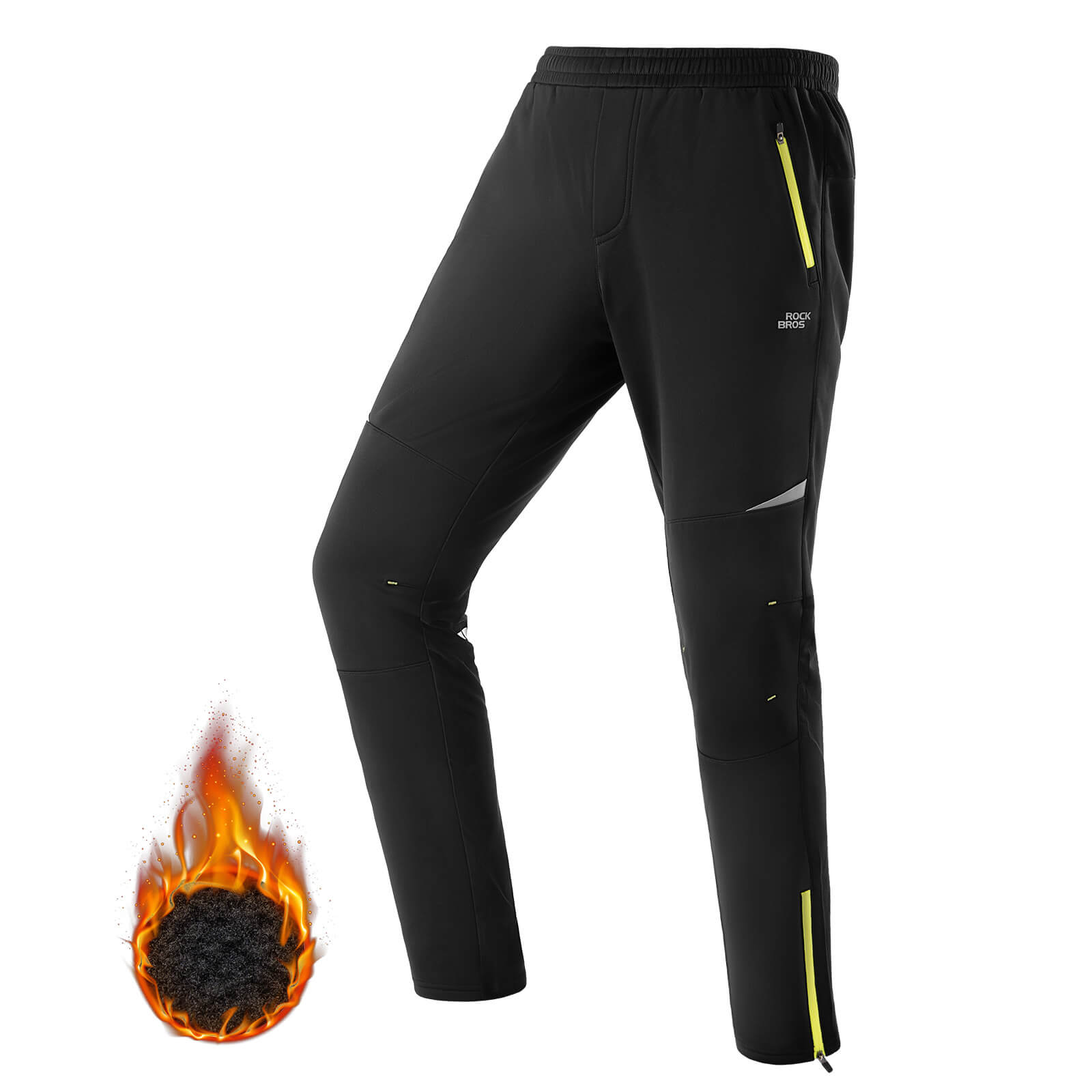 ROCKBROS Herren Fahrradhose Winddicht und Warm für Winter Outdoor - Sport - Fahrradhose ROCKBROS - EU - NooMii