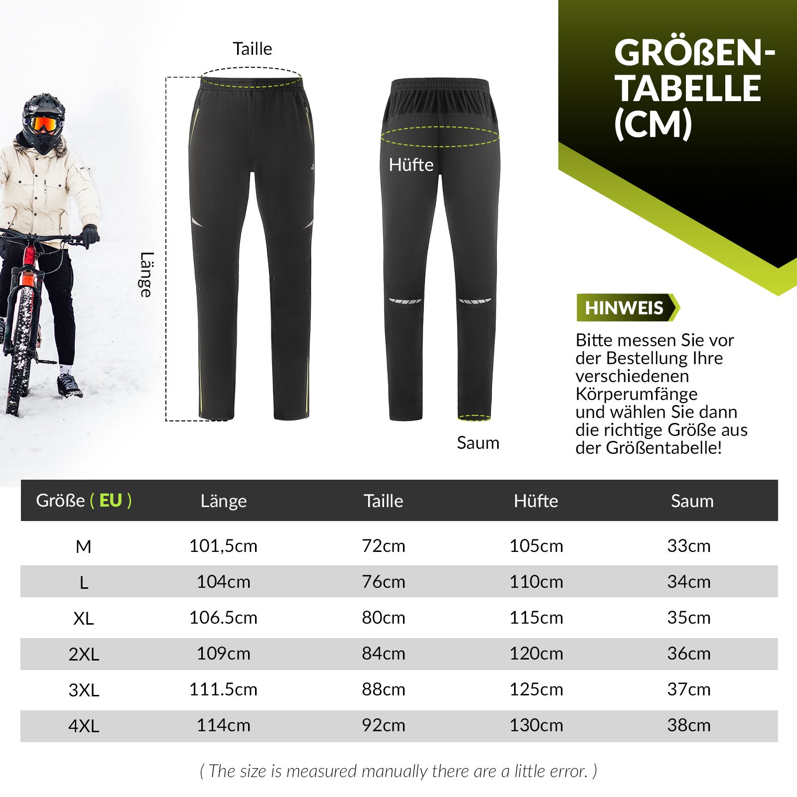 ROCKBROS Herren Fahrradjacke & Hose Set Winter Gelb Winddicht Warm für Outdoor Spor - Fahrradanzug ROCKBROS - EU - NooMii