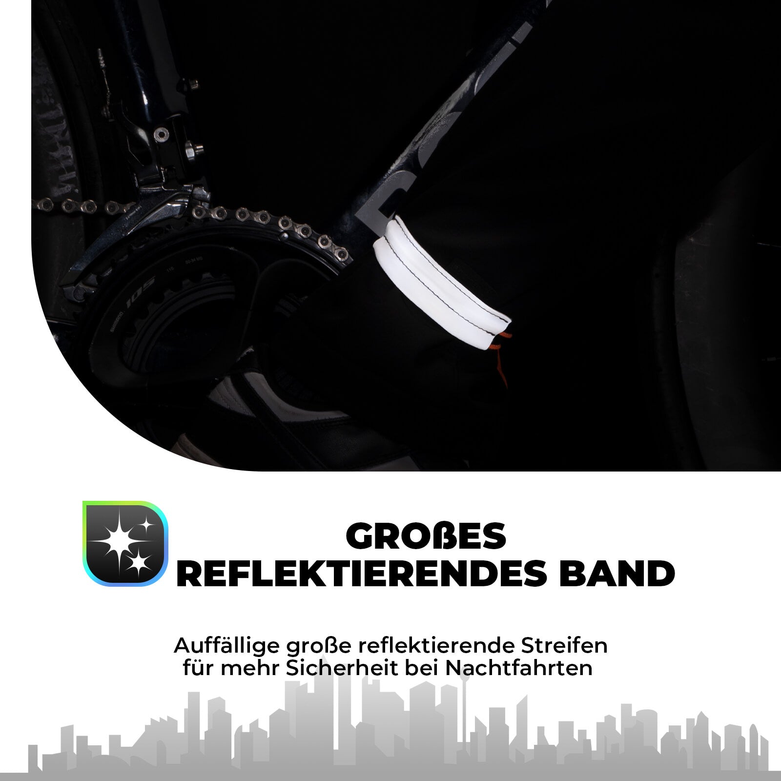ROCKBROS Hosenband reflektierend für Radfahren Reflektorband - Hosenband & Gelenkbandage ROCKBROS - EU - NooMii