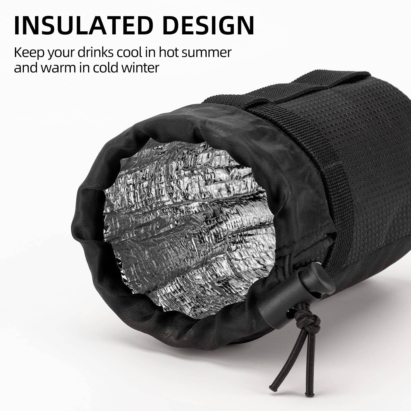 ROCKBROS Isolierte Fahrrad Lenkertasche mit Wasserflaschenhalter und Handytasche - Fahrrad Flaschenhalter ROCKBROS - EU - NooMii