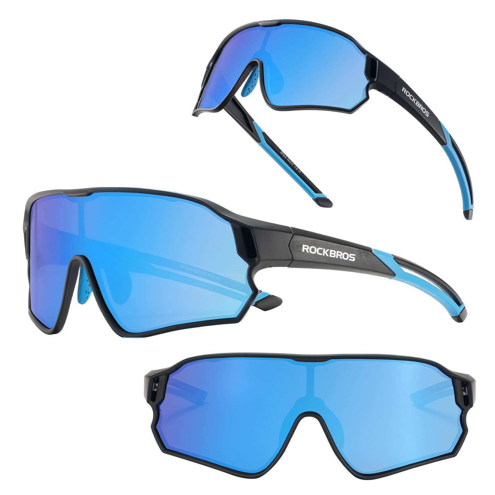 ROCKBROS Kinder Fahrradbrille UV400 - Schutz Polarisierte Sonnenbrille - Fahrradbrille ROCKBROS - EU - NooMii