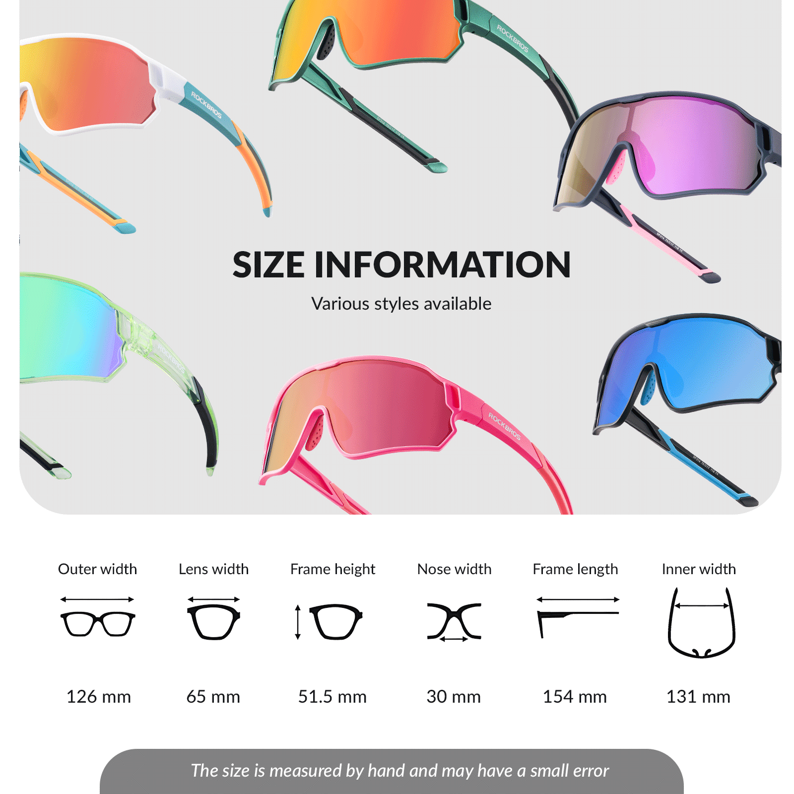 ROCKBROS Kinder Fahrradbrille UV400 - Schutz Polarisierte Sonnenbrille - Fahrradbrille ROCKBROS - EU - NooMii