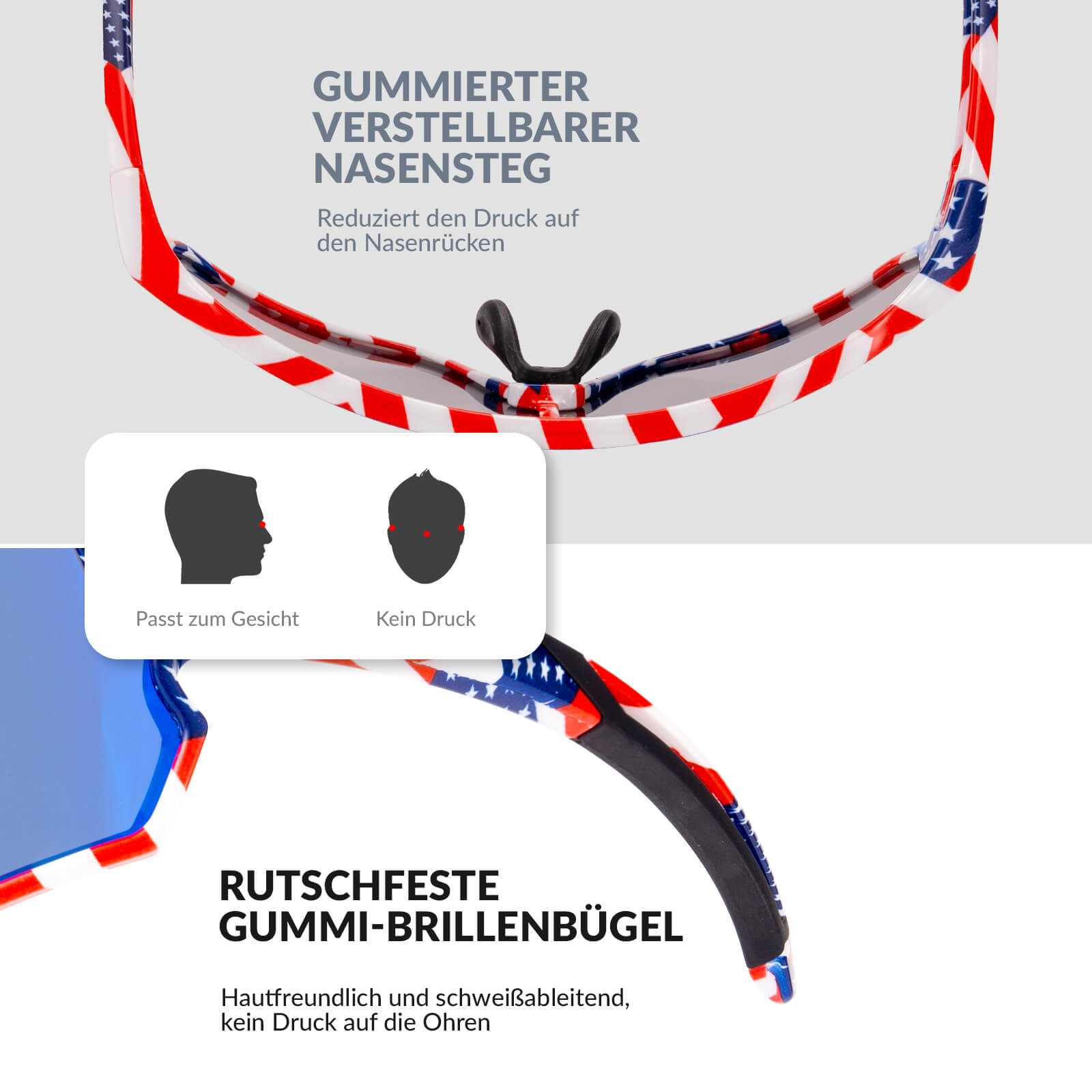 ROCKBROS Kinder Fahrradbrille UV400 - Schutz Polarisierte Sonnenbrille - Fahrradbrille ROCKBROS - EU - NooMii