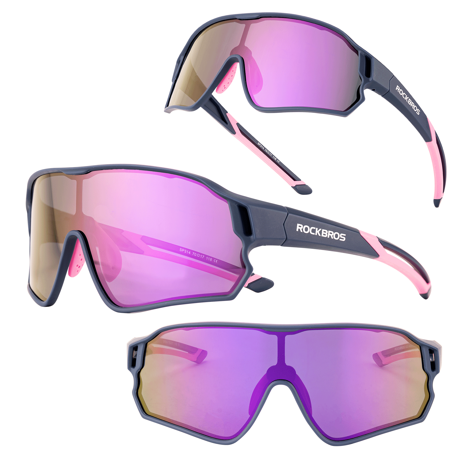 ROCKBROS Kinder Fahrradbrille UV400 - Schutz Polarisierte Sonnenbrille - Fahrradbrille ROCKBROS - EU - NooMii
