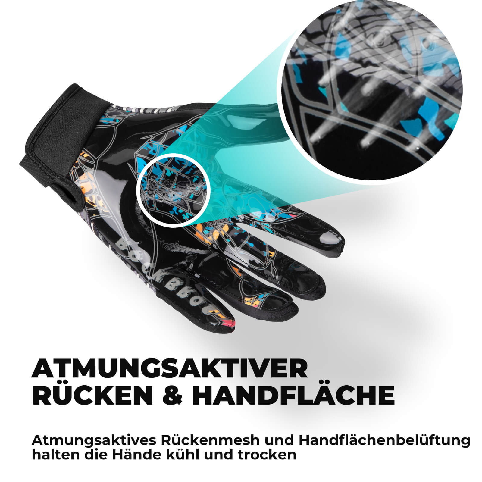 ROCKBROS Kinder - Profisport - Handschuhe Atmungsaktiv Elastisch - Fahrradhandschuhe ROCKBROS - EU - NooMii