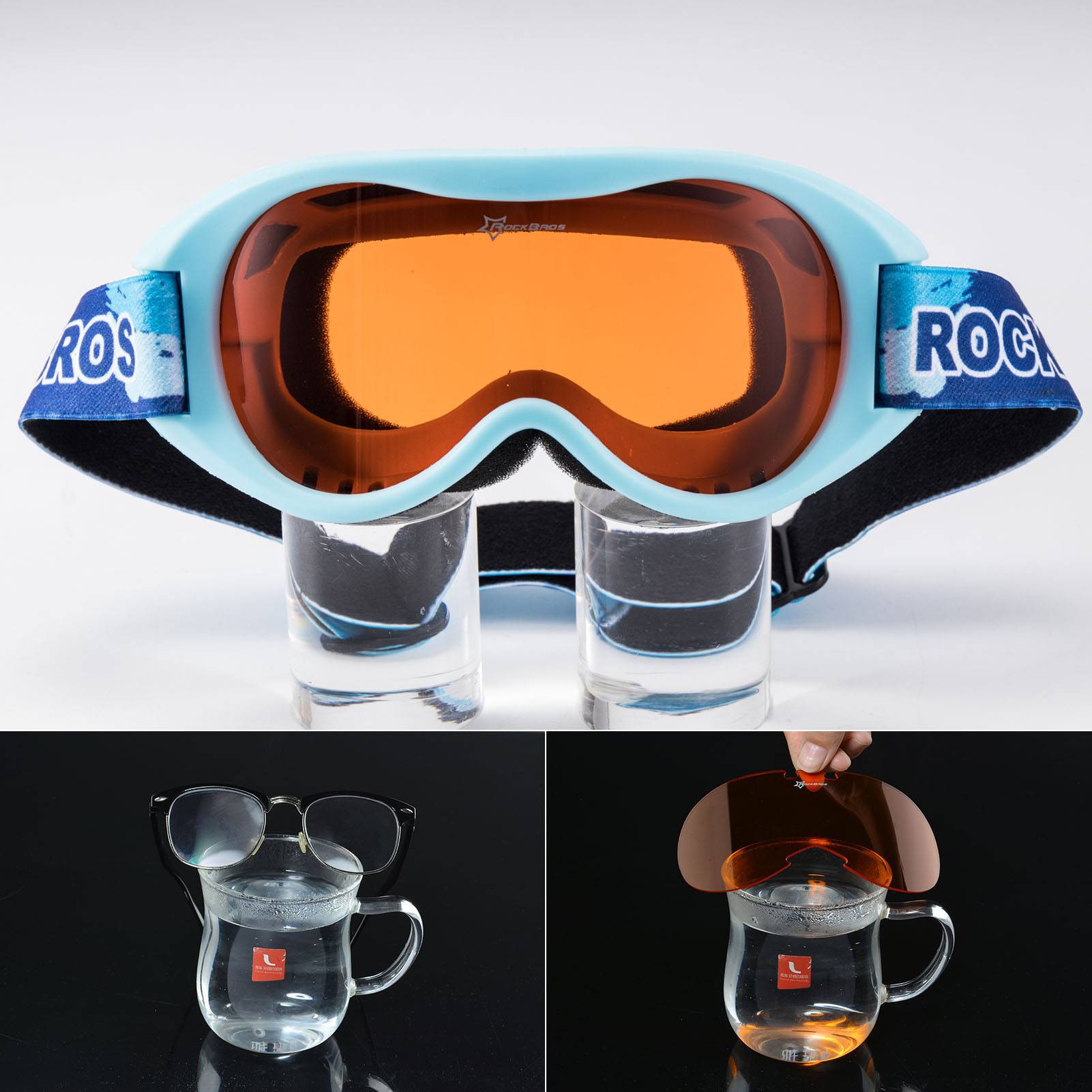 ROCKBROS Kinder Skibrille 100 % UV - Schutz winddicht Ski Schutzbrille - Skibrille ROCKBROS - EU - NooMii