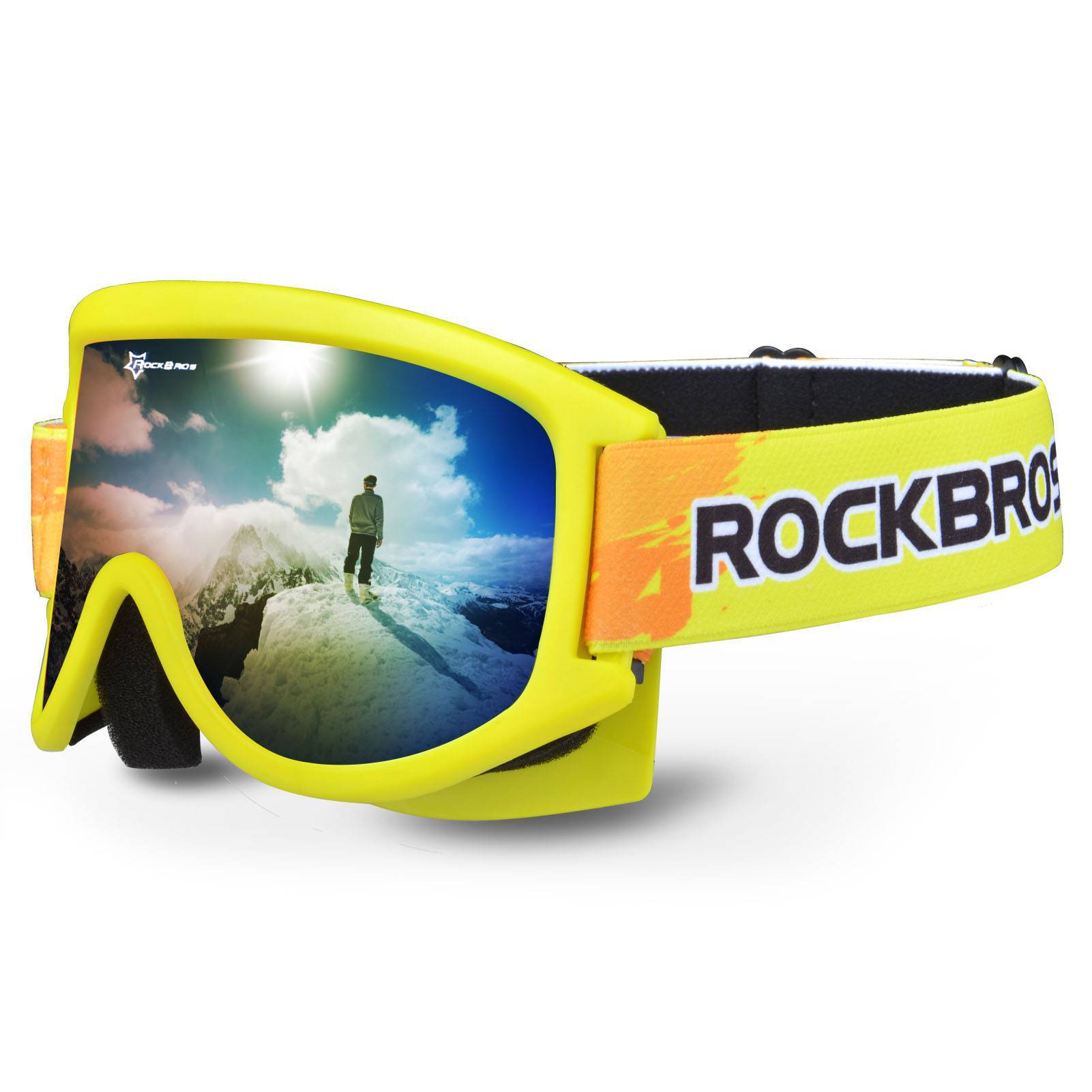 ROCKBROS Kinder Skibrille 100 % UV - Schutz winddicht Ski Schutzbrille - Skibrille ROCKBROS - EU - NooMii